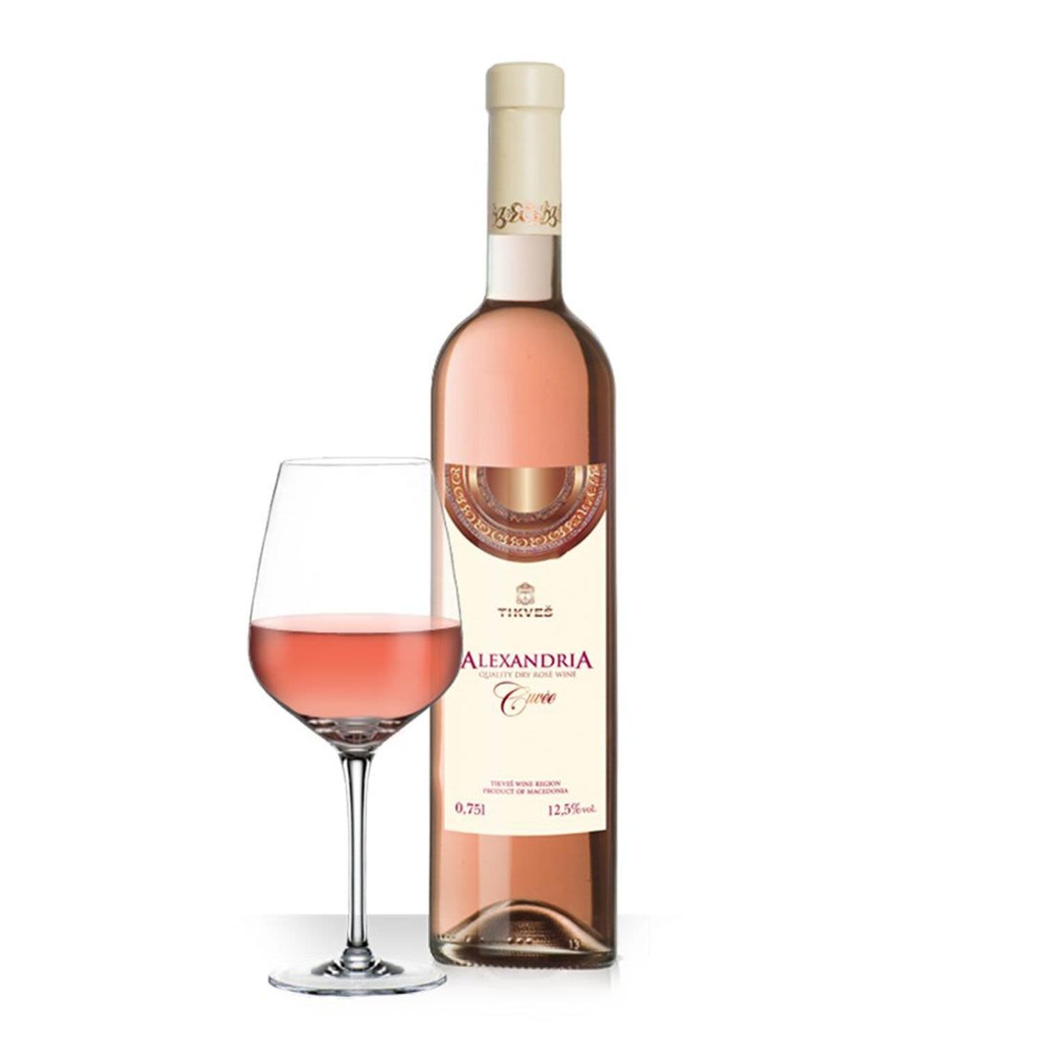 Tikves Alexandria Cuvee Rose 750mL Bottle