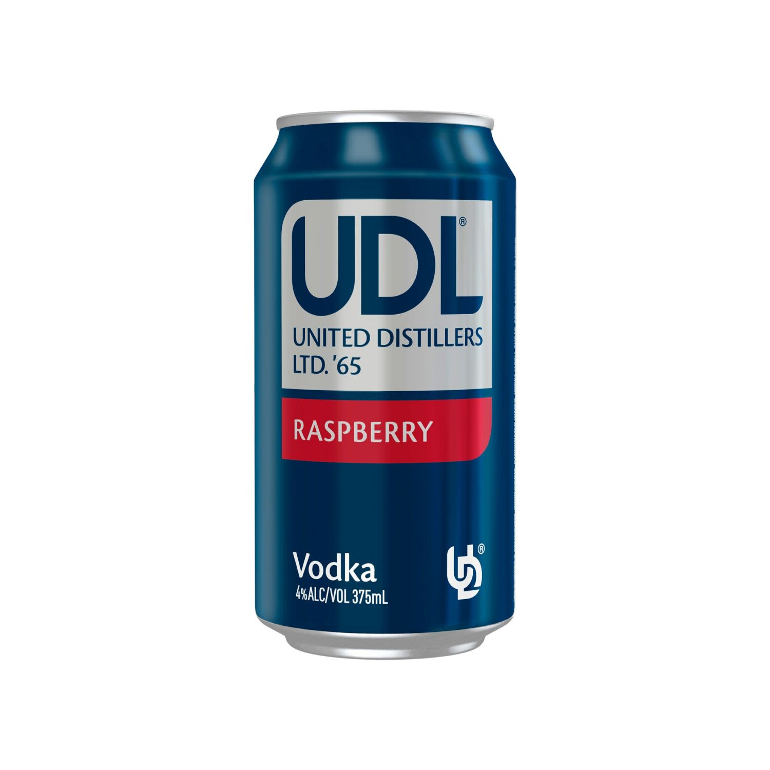UDL Vodka & Raspberry Can 375mL 24 Pack