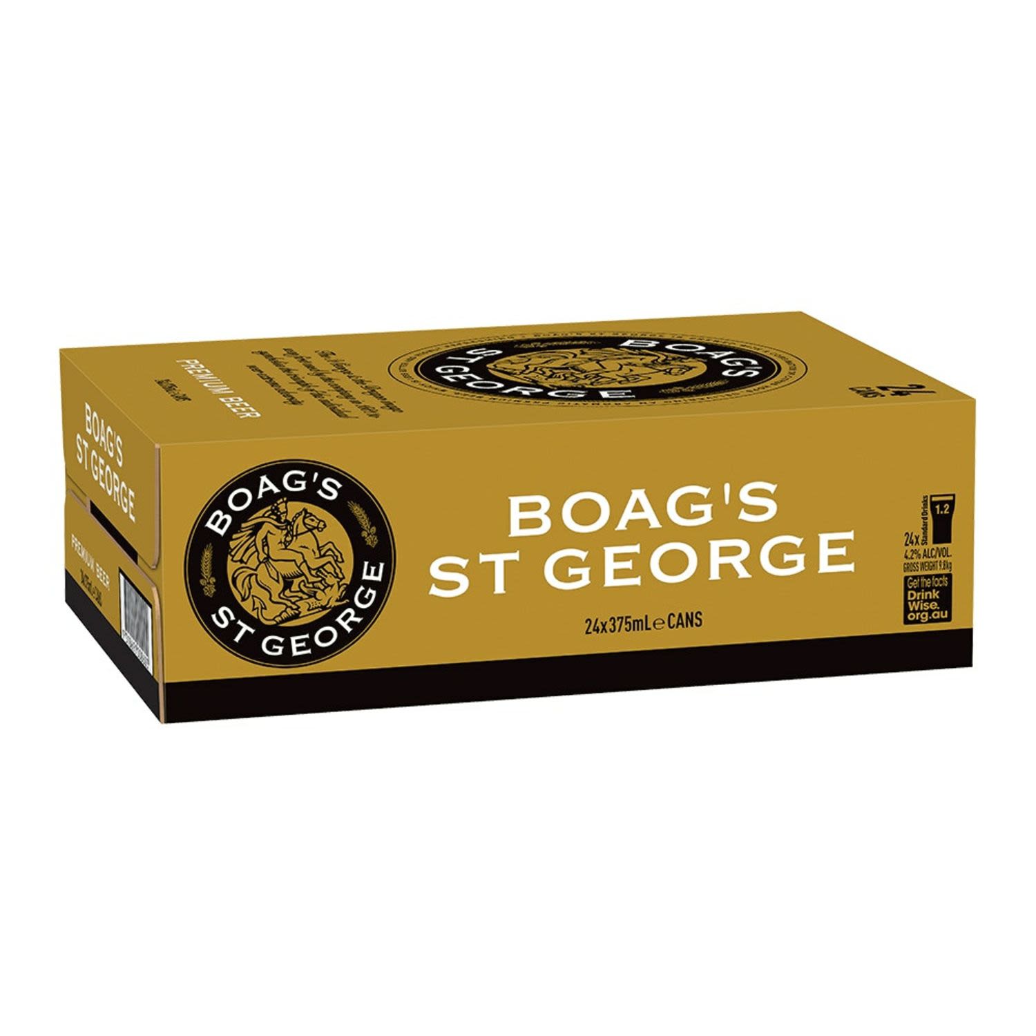 James Boag's St George Lager Can 375mL 24 Pack