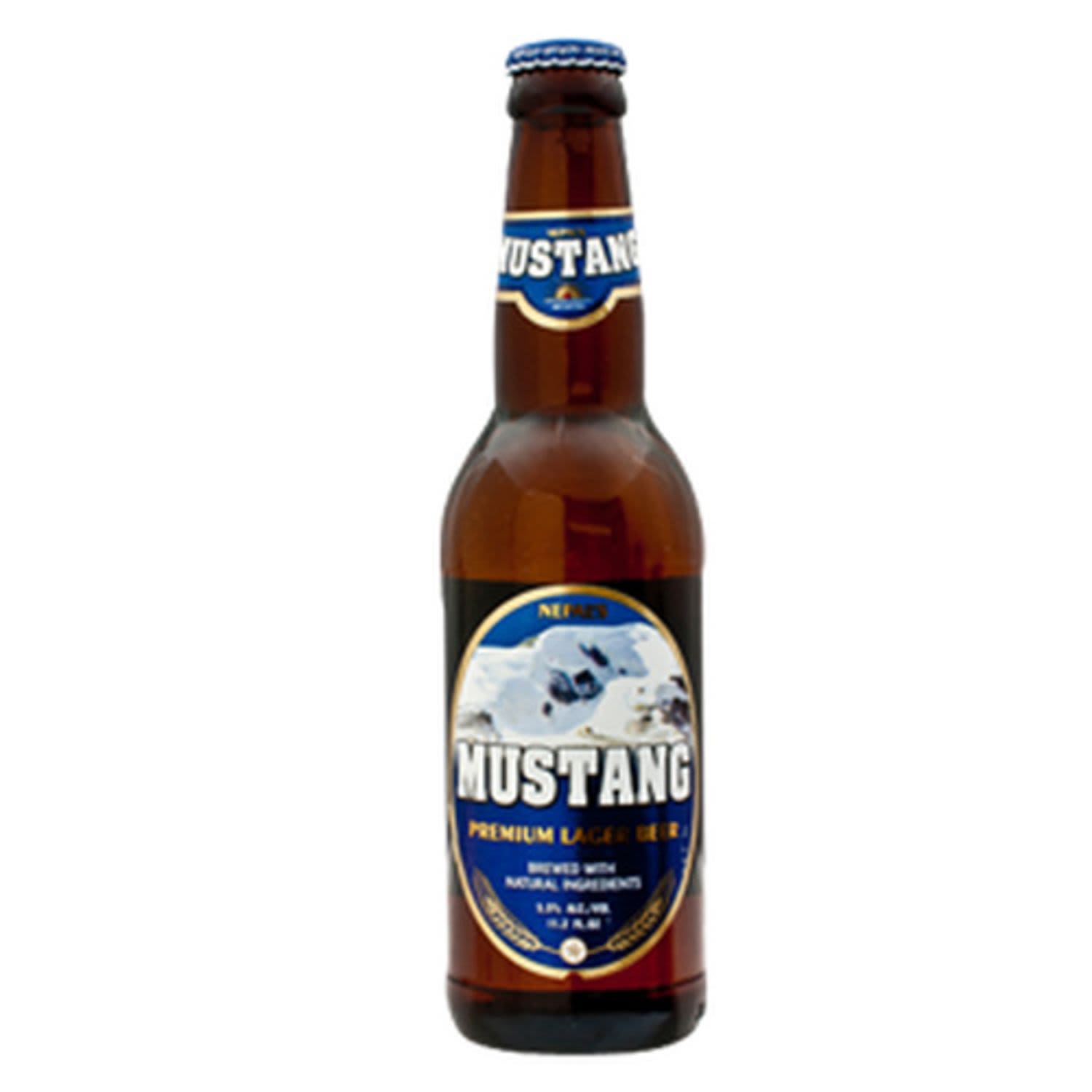 Mustang Premium Lager 330mL Bottle