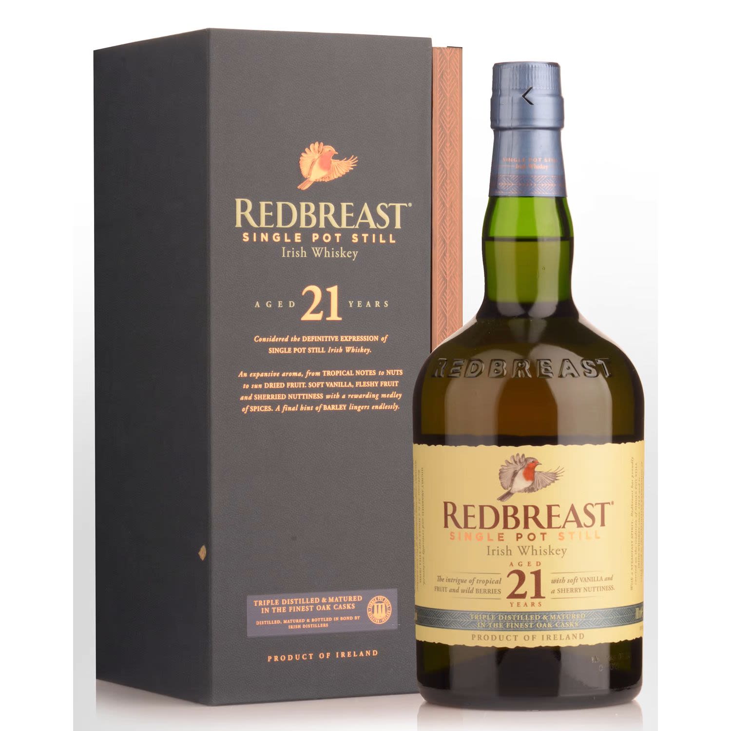 Redbreast 21 Year Old Single Pot Still Irish Whiskey 700mL Bottle