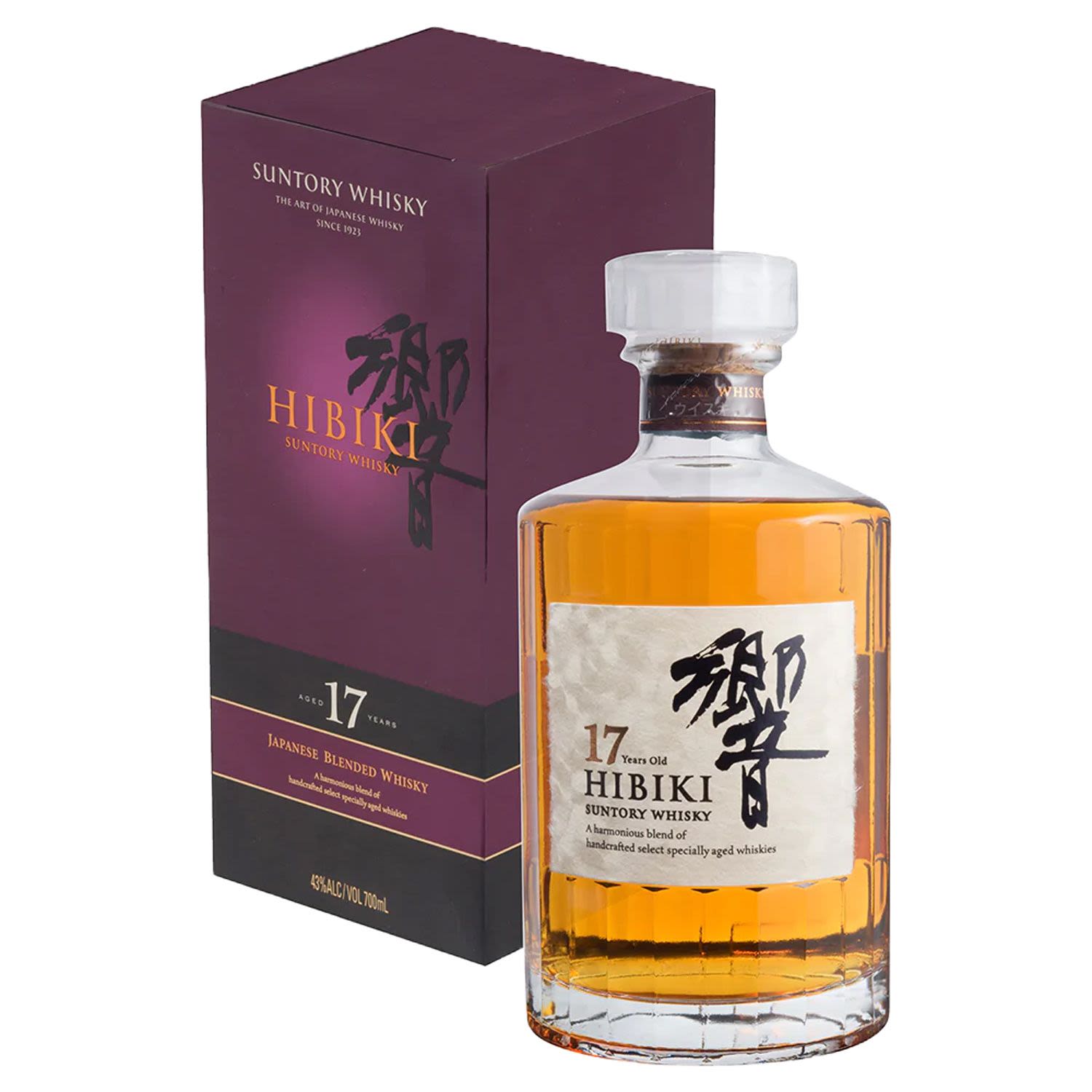 Suntory Hibiki 17 Year Old Blended Japanese Whisky 700mL Bottle