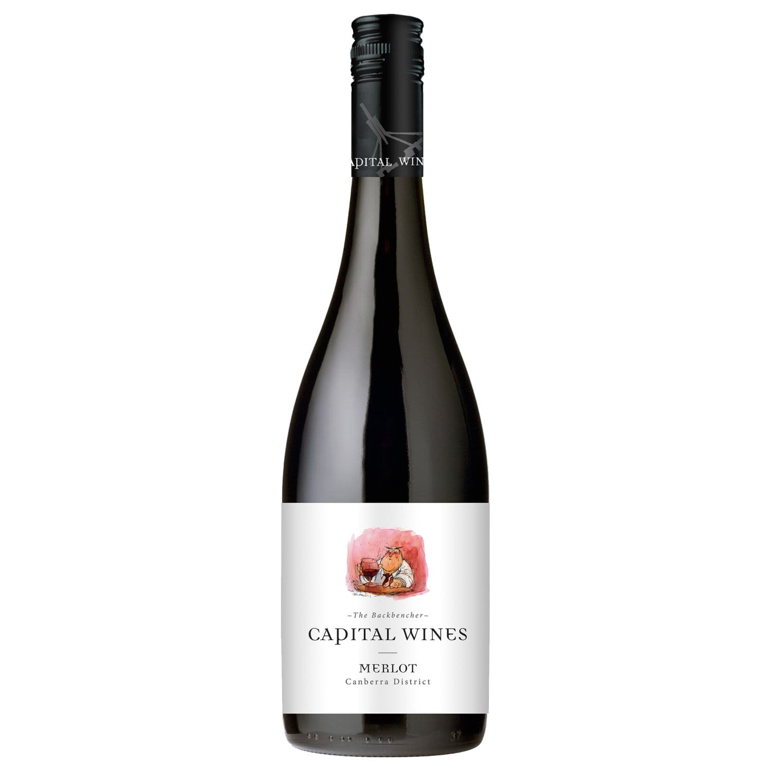 Capital Wines The Back Bencher Merlot 750mL Bottle