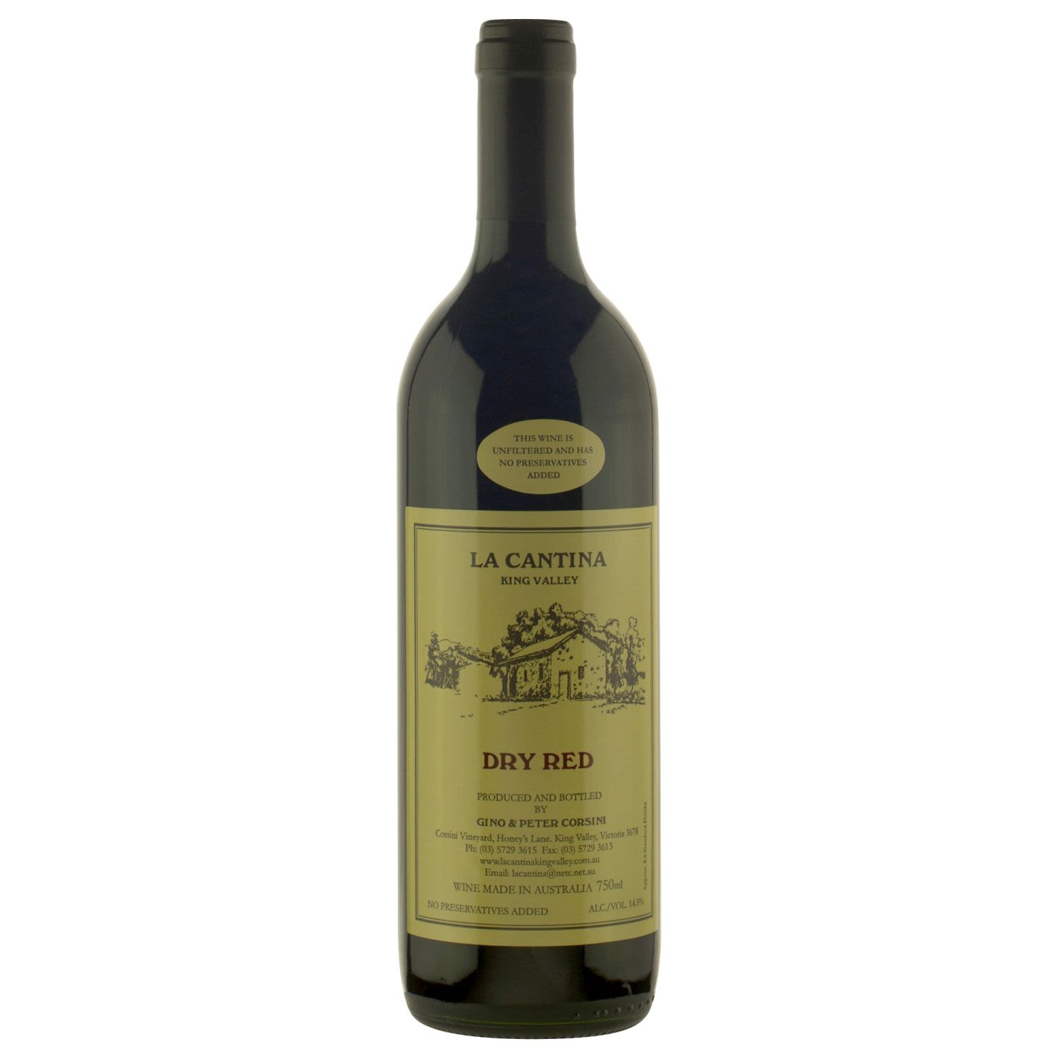 La Cantina No Preservatives Added Dry Red 750mL Bottle