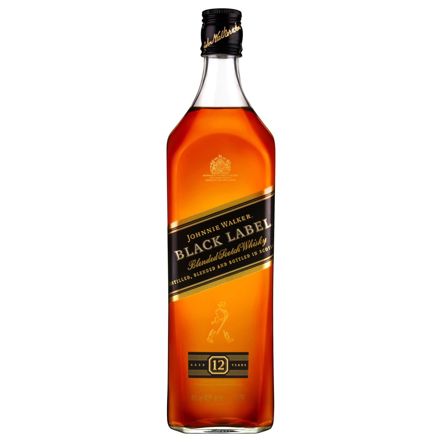 Johnnie Walker Black Label Scotch Whisky 1L Bottle