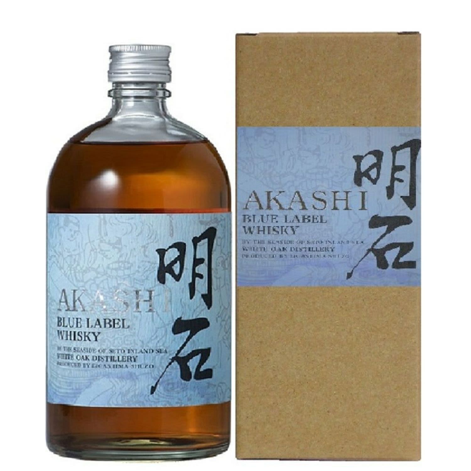 Akashi White Oak Blue Japanese Whisky 700mL Bottle