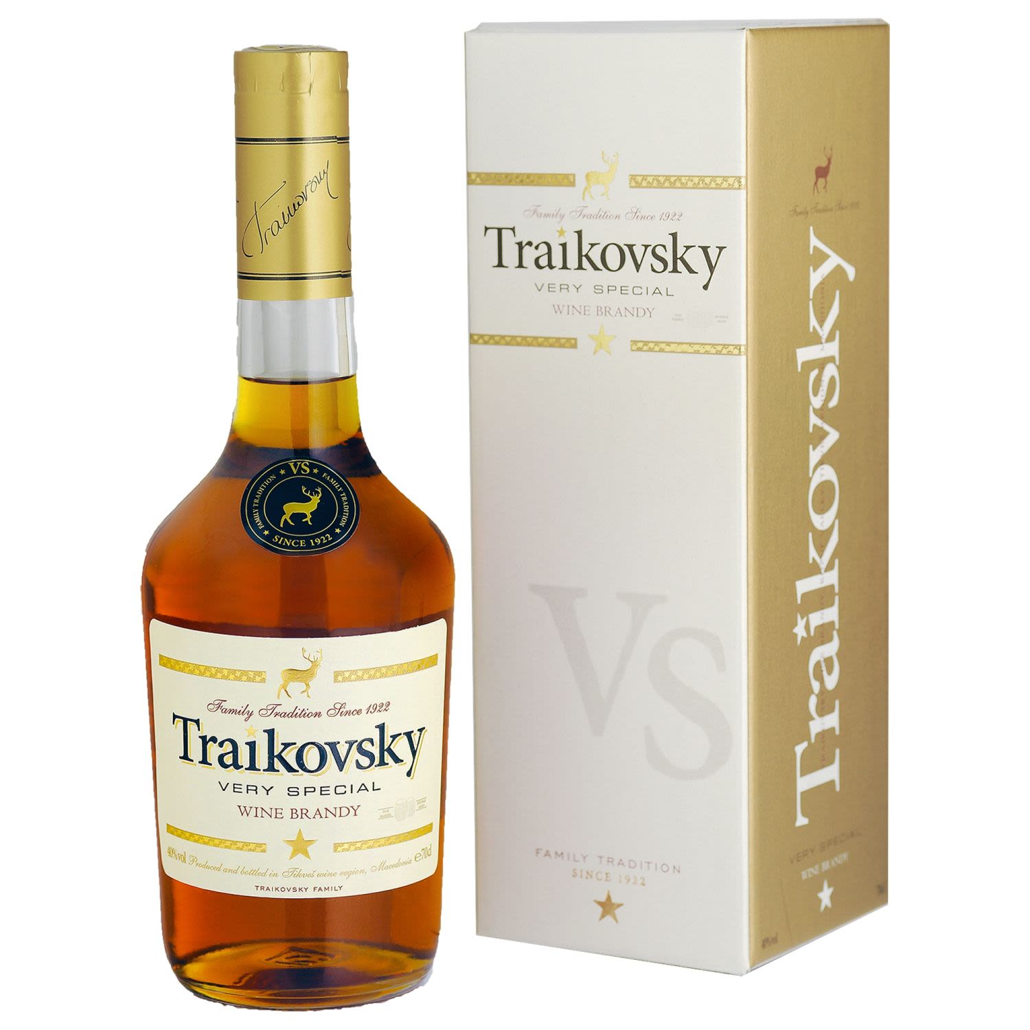 Traikovsky VS Wine Brandy 700mL Bottle