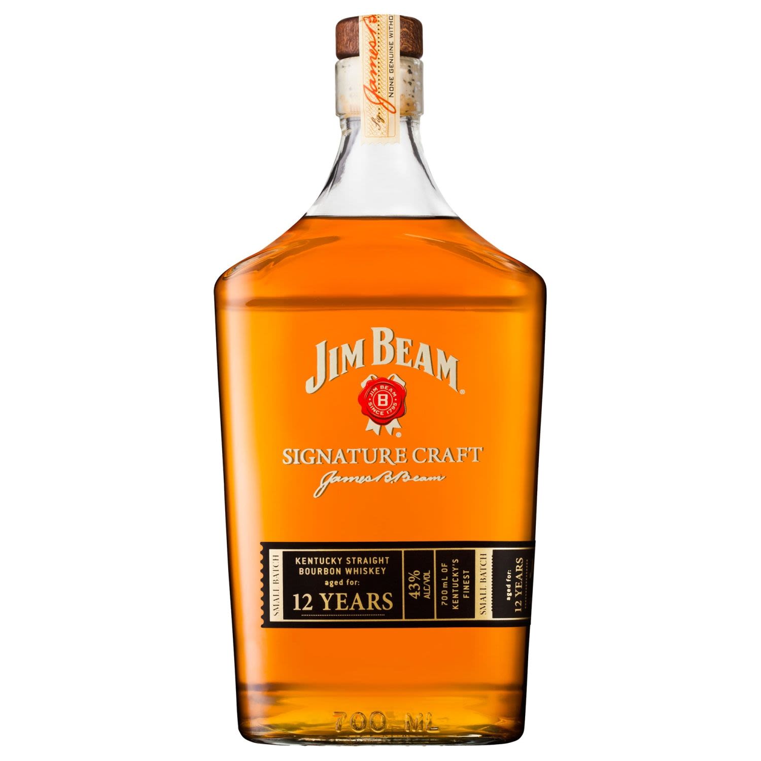 Jim Beam Signature Craft 12 Year Old Bourbon 700mL Bottle