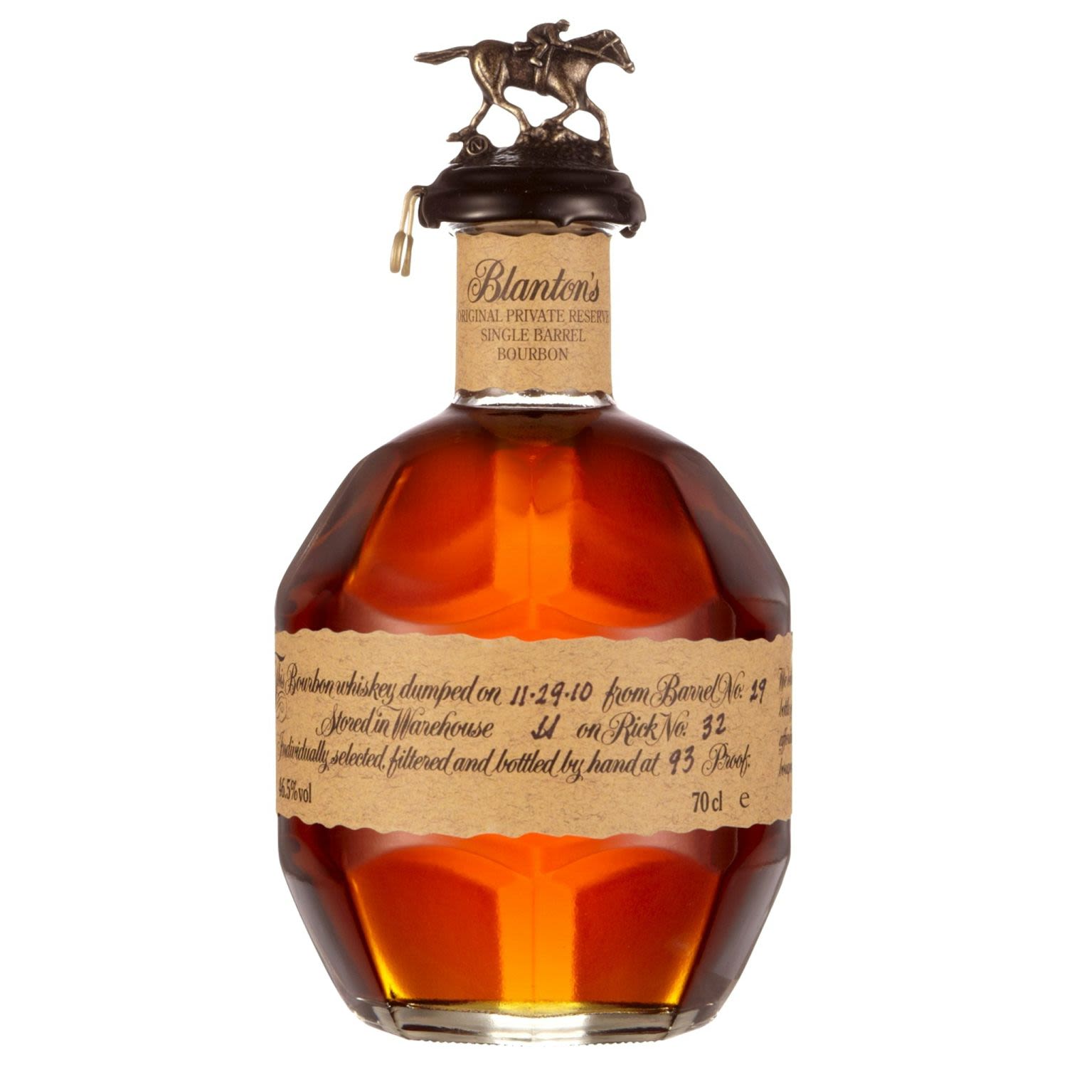 Blanton's Original Private Reserve Single Barrel Bourbon 700mL Bottle