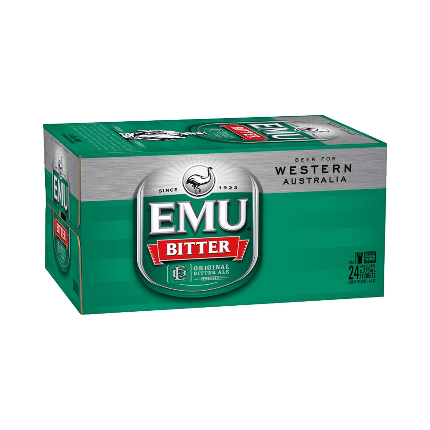 Emu Bitter Bottle 375mL 24 Pack