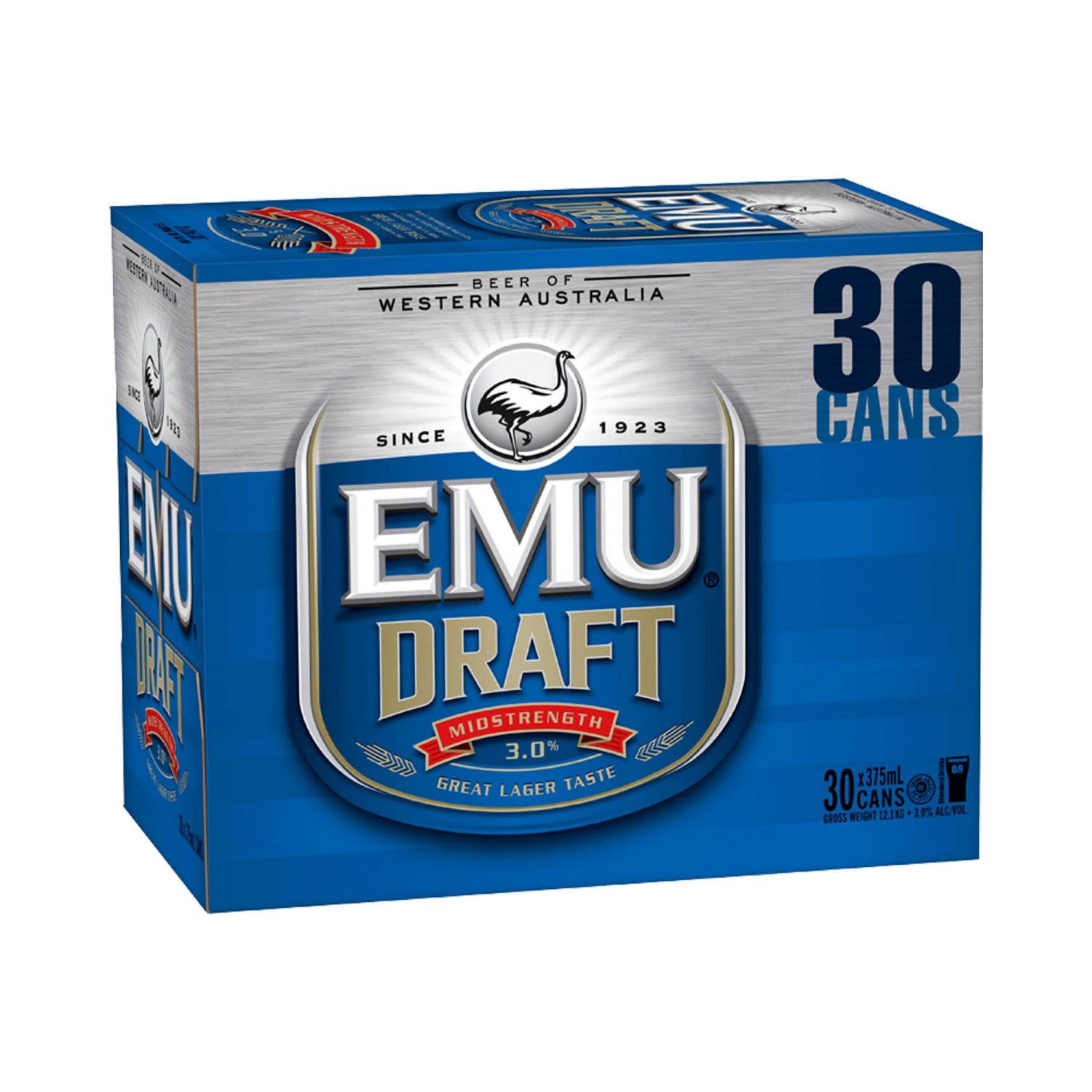 Emu Draft Can Case 375mL 30 Pack