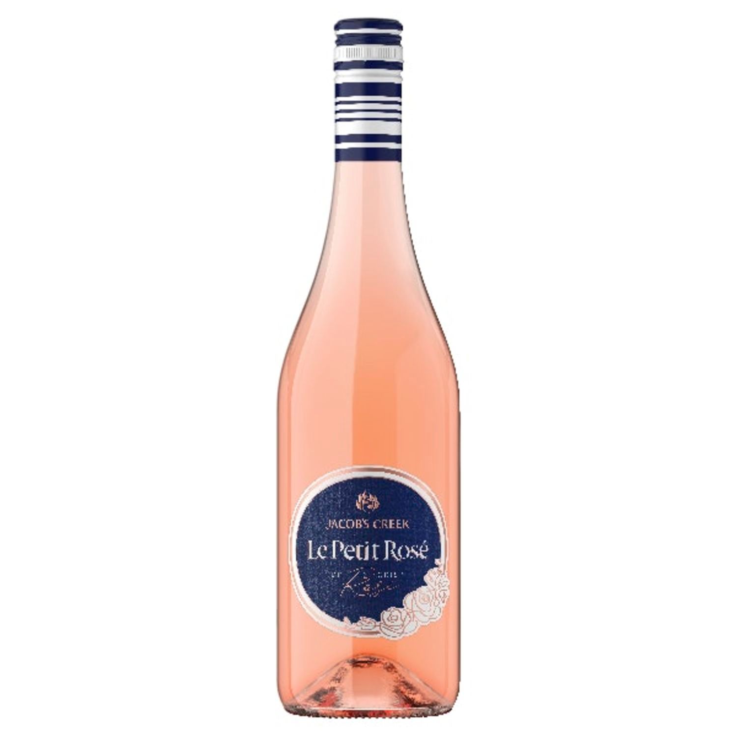 Jacob's Creek Le Petit Rose is a lively, fruity rose that is perfect for everyday quaffing.<br /> <br />Alcohol Volume: 12.40%<br /><br />Pack Format: Bottle<br /><br />Standard Drinks: 7.3</br /><br />Pack Type: Bottle<br /><br />Country of Origin: Australia<br /><br />Region: South Eastern Australia<br /><br />Vintage: Vintages Vary<br />