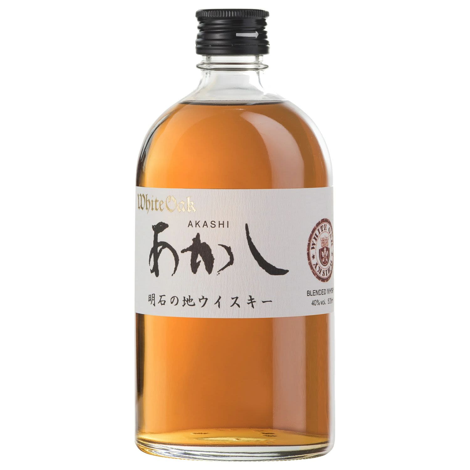 Akashi White Oak Japanese Blended Whisky 500mL Bottle