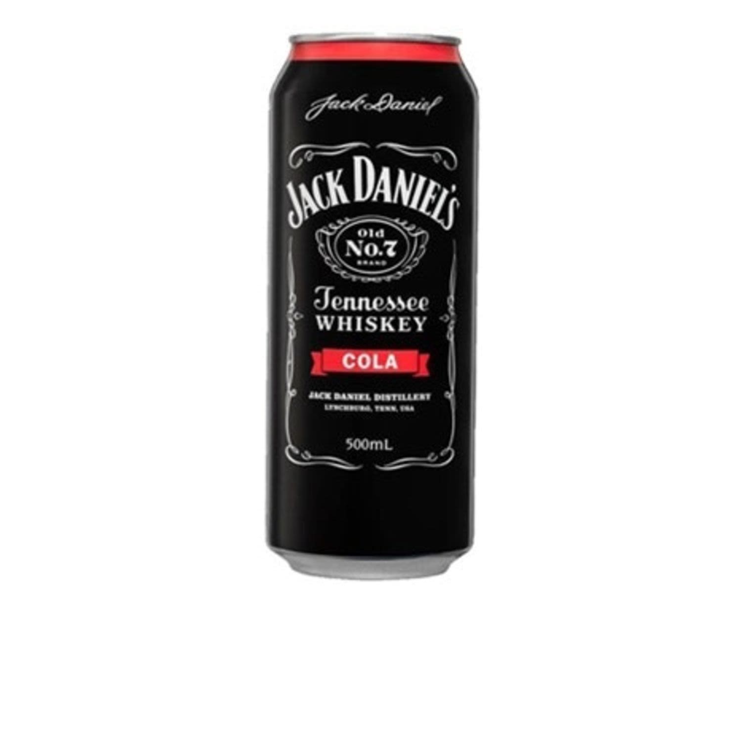 Jack Daniel's & Cola Cans 500mL<br /> <br />Alcohol Volume: 4.80%<br /><br />Pack Format: Can<br /><br />Standard Drinks: 1.9</br /><br />Pack Type: Can<br />