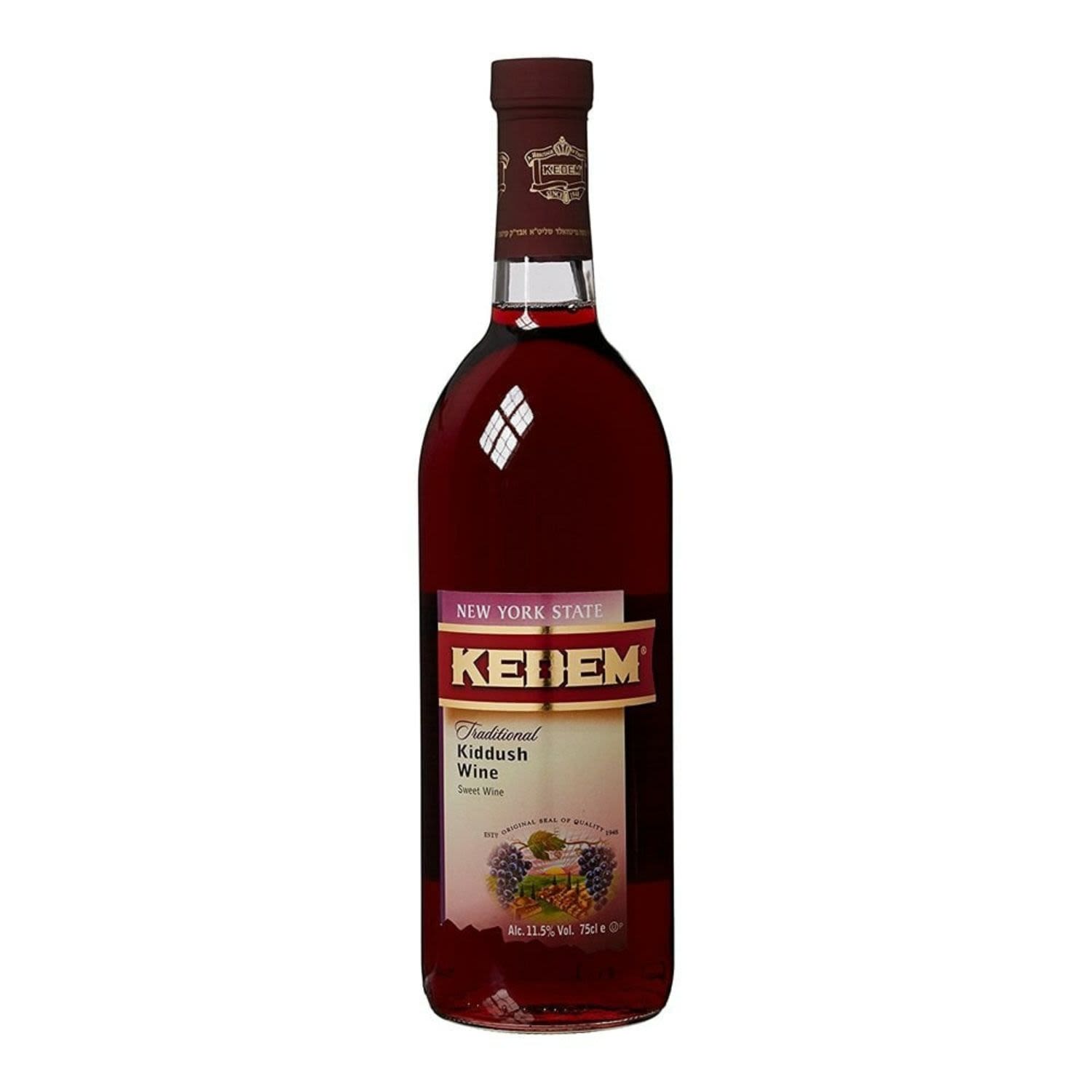 Kedem Traditional Kiddush Kosher Wine 750mL Bottle