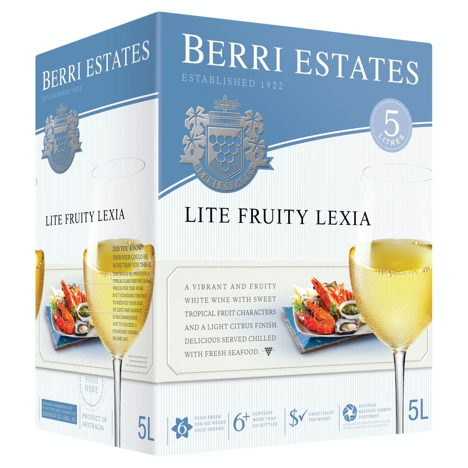 Berri Estates Lite Fruity Lexia Cask 5L