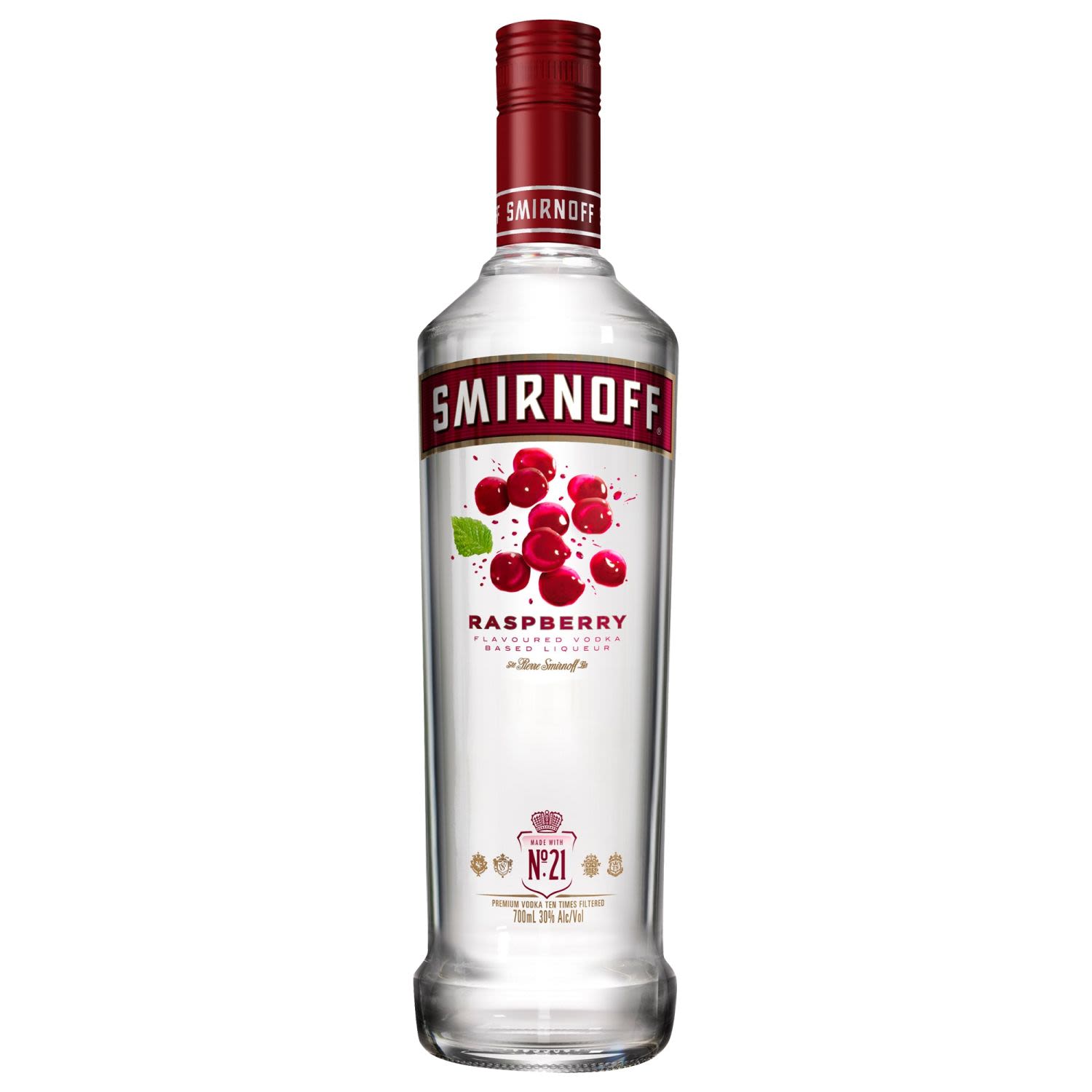 Smirnoff Raspberry Vodka 700mL 6 Pack