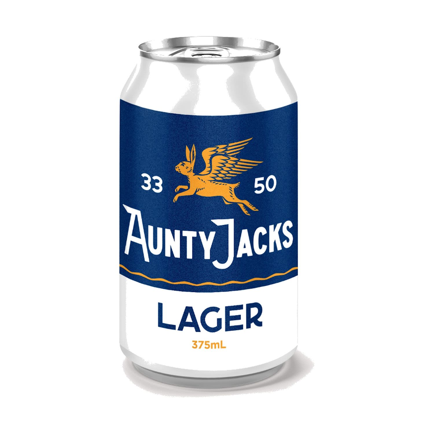 Aunty Jacks Lager Can 375mL 6 Pack