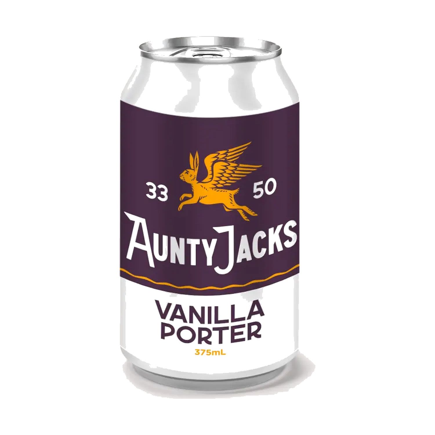 Aunty Jacks Vanilla Porter Can 375mL 6 Pack