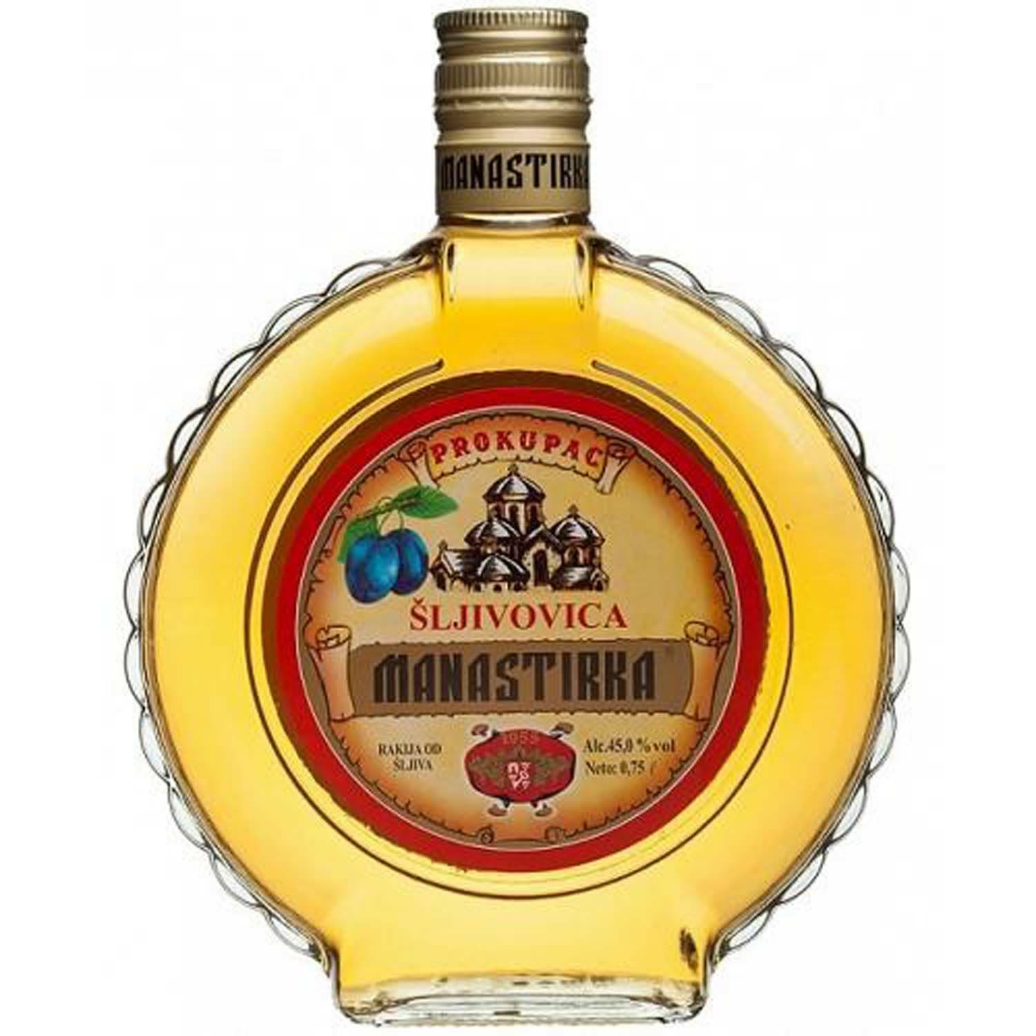 Manastirka Slivovitz 1L Bottle