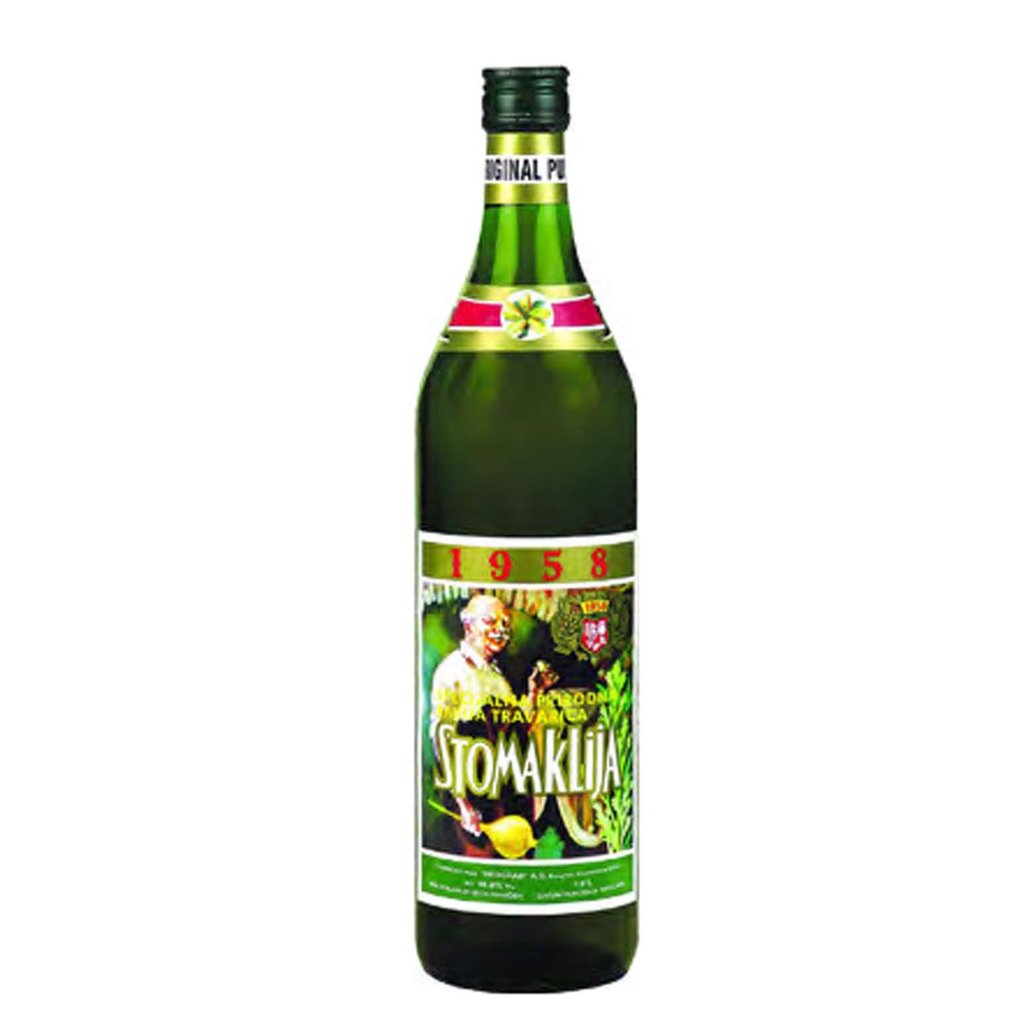 Stomaklija Plum Brandy With Herbs 700mL Bottle