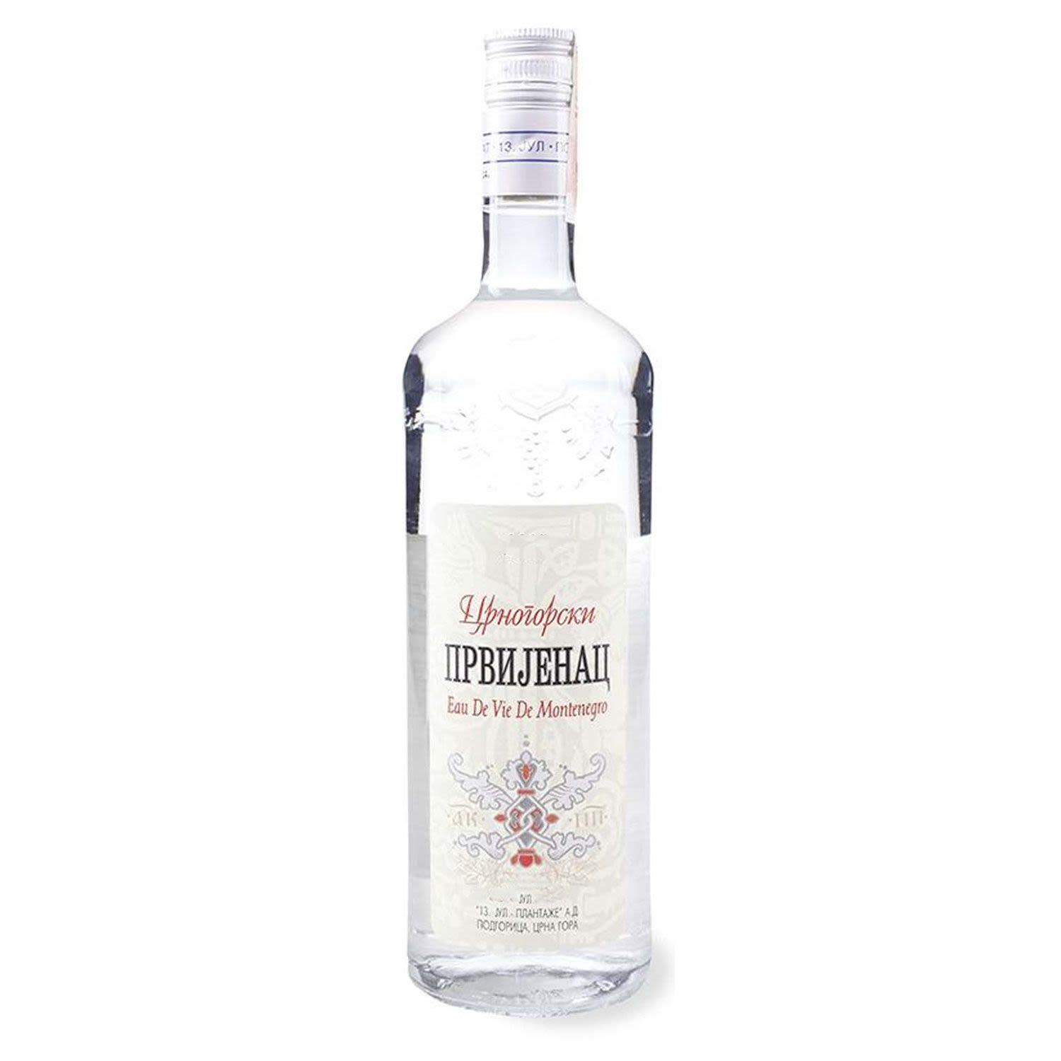 Plantaze Prvijenac Grape Brandy 1L Bottle