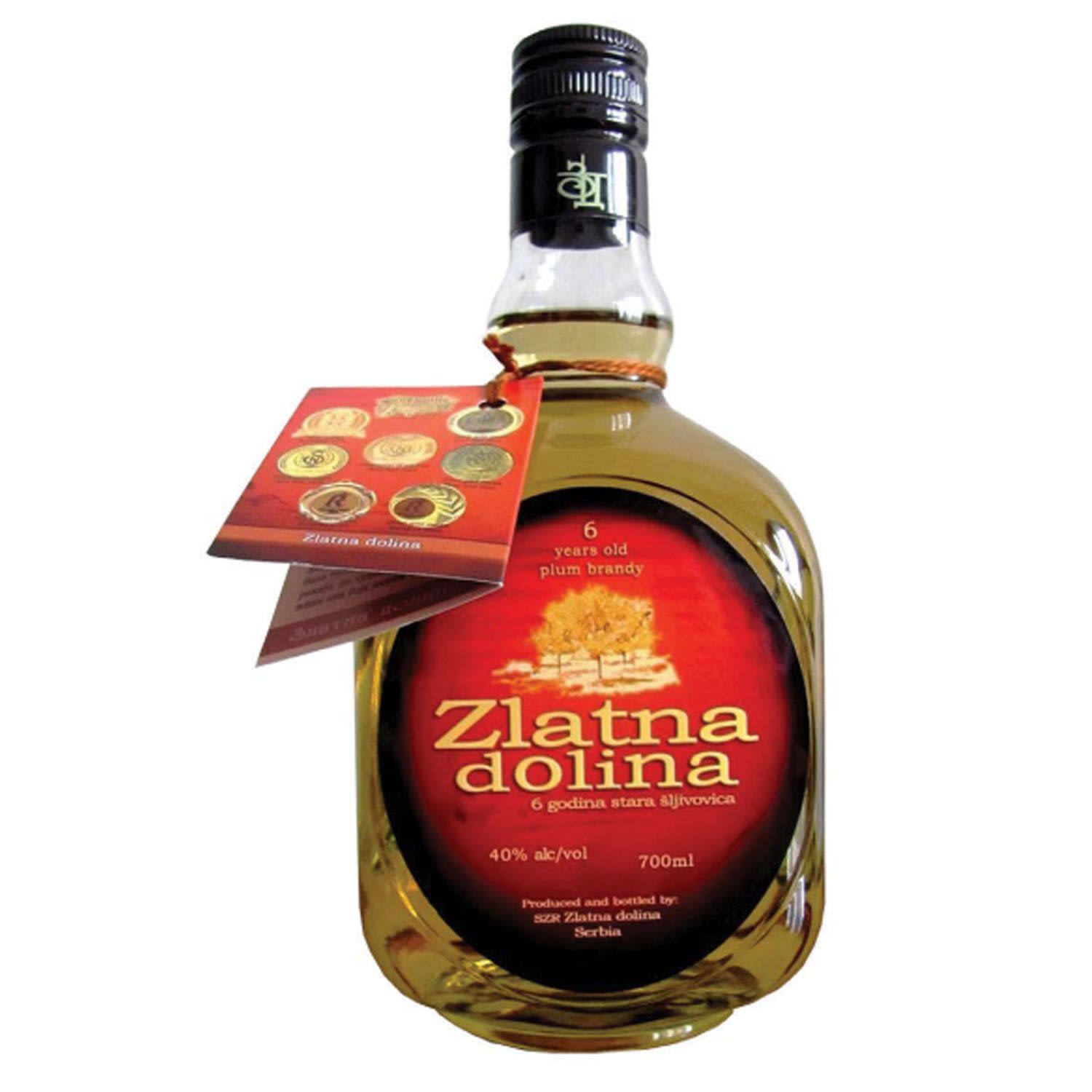 Zlatna Dolina Plum Brandy 700mL Bottle