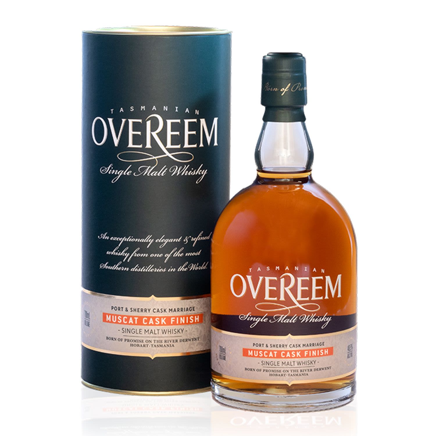 Overeem Muscat Cask Finish - Limited Release Single Malt Tasmanian Whisky 700mL Bottle