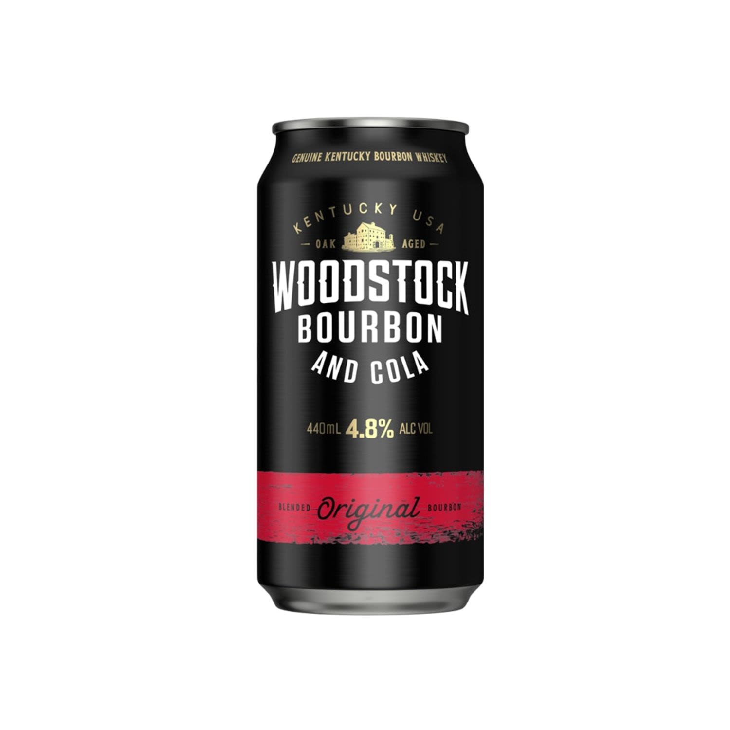 Woodstock Bourbon & Cola 4.8% Can 440mL