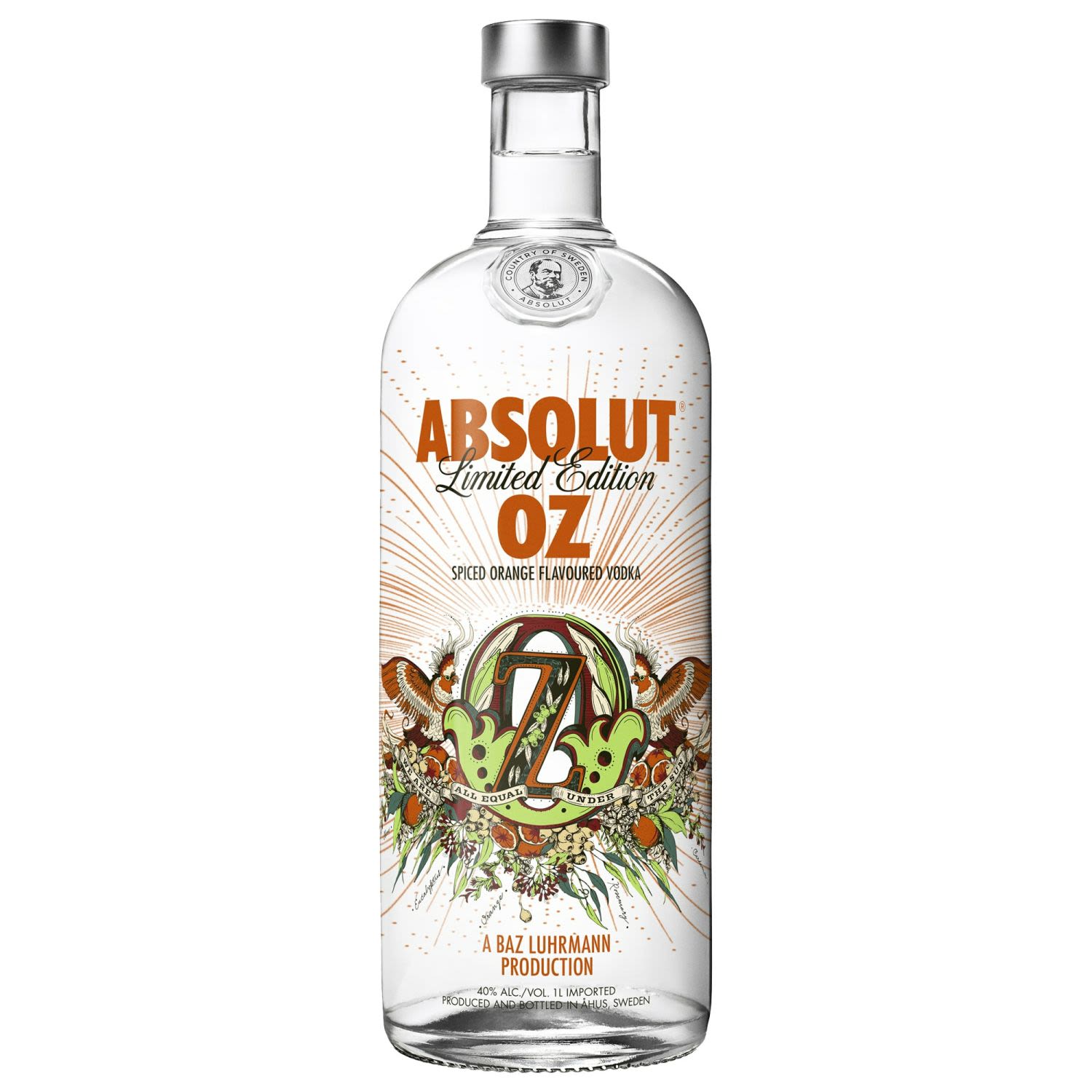 Absolut OZ Spiced Orange Vodka 1L Bottle