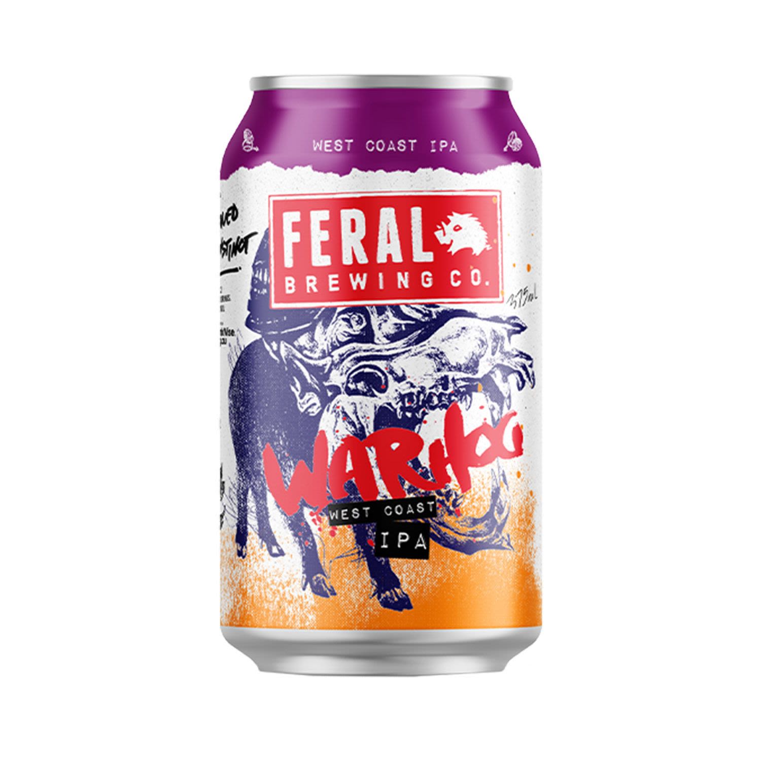 Feral War Hog IPA Can 375mL 16 Pack