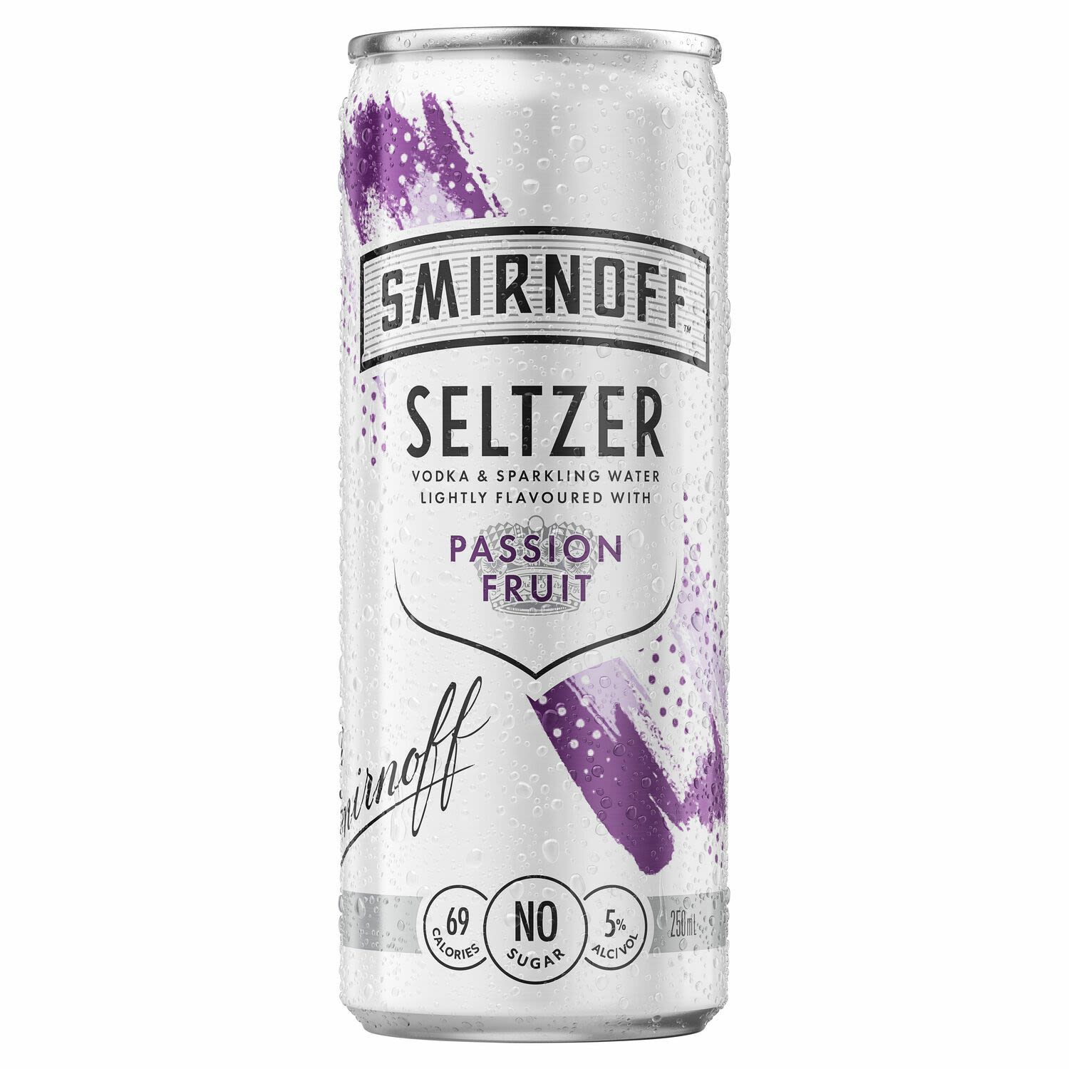 Smirnoff Seltzer Passionfruit Can 250mL