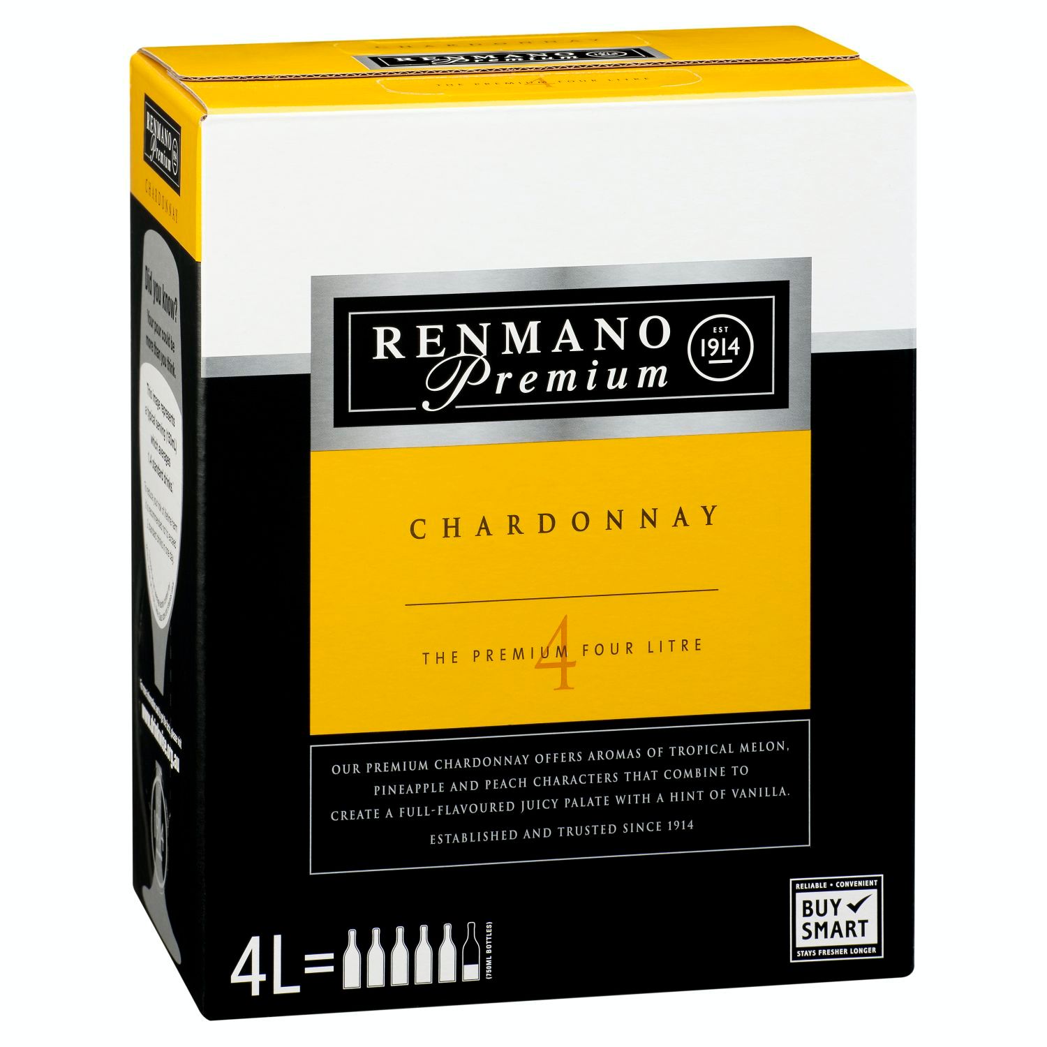 Renmano Premium Chardonnay Cask 4L