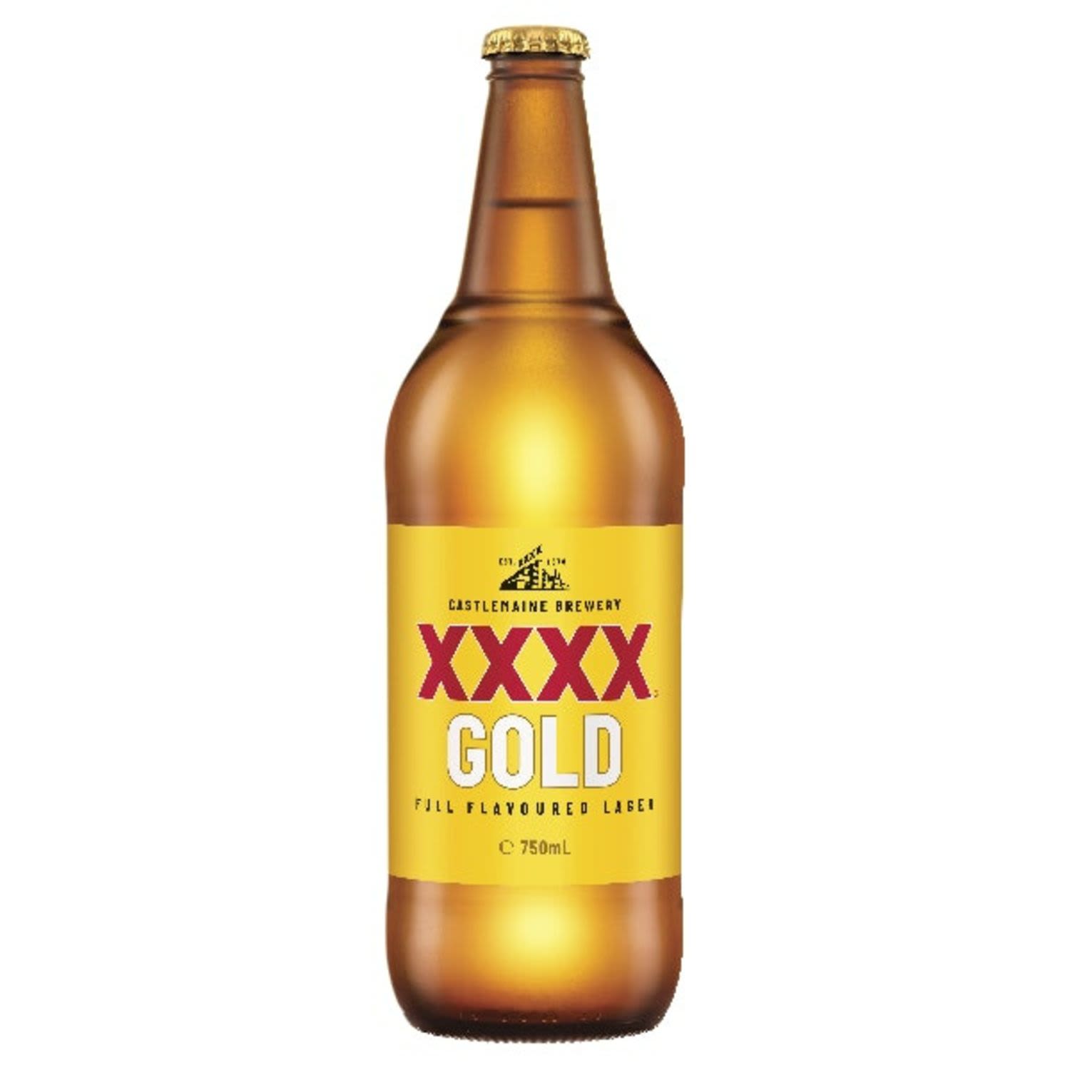 XXXX Gold Lager Bottle 750mL