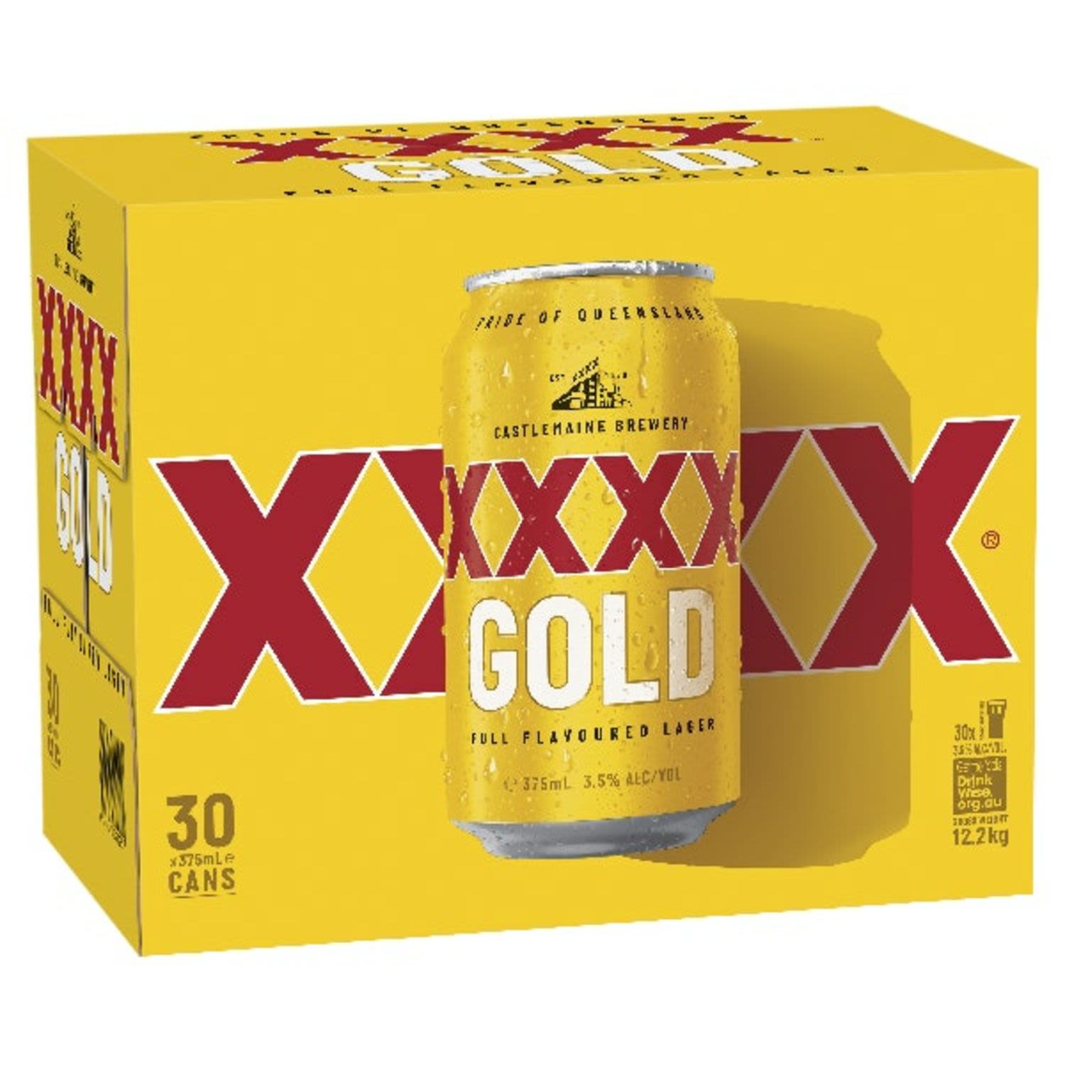 XXXX Gold Can 375mL 30 Pack