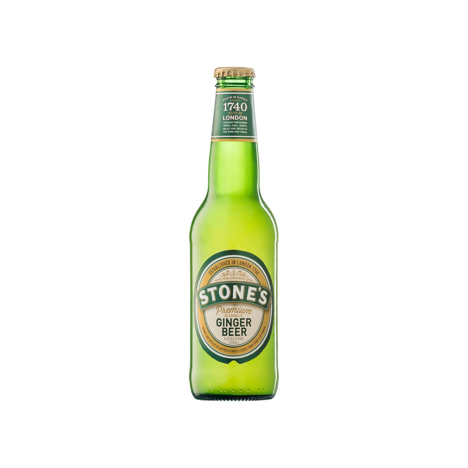 Stone's Alcoholic Ginger Beer 330mL 24 Pack