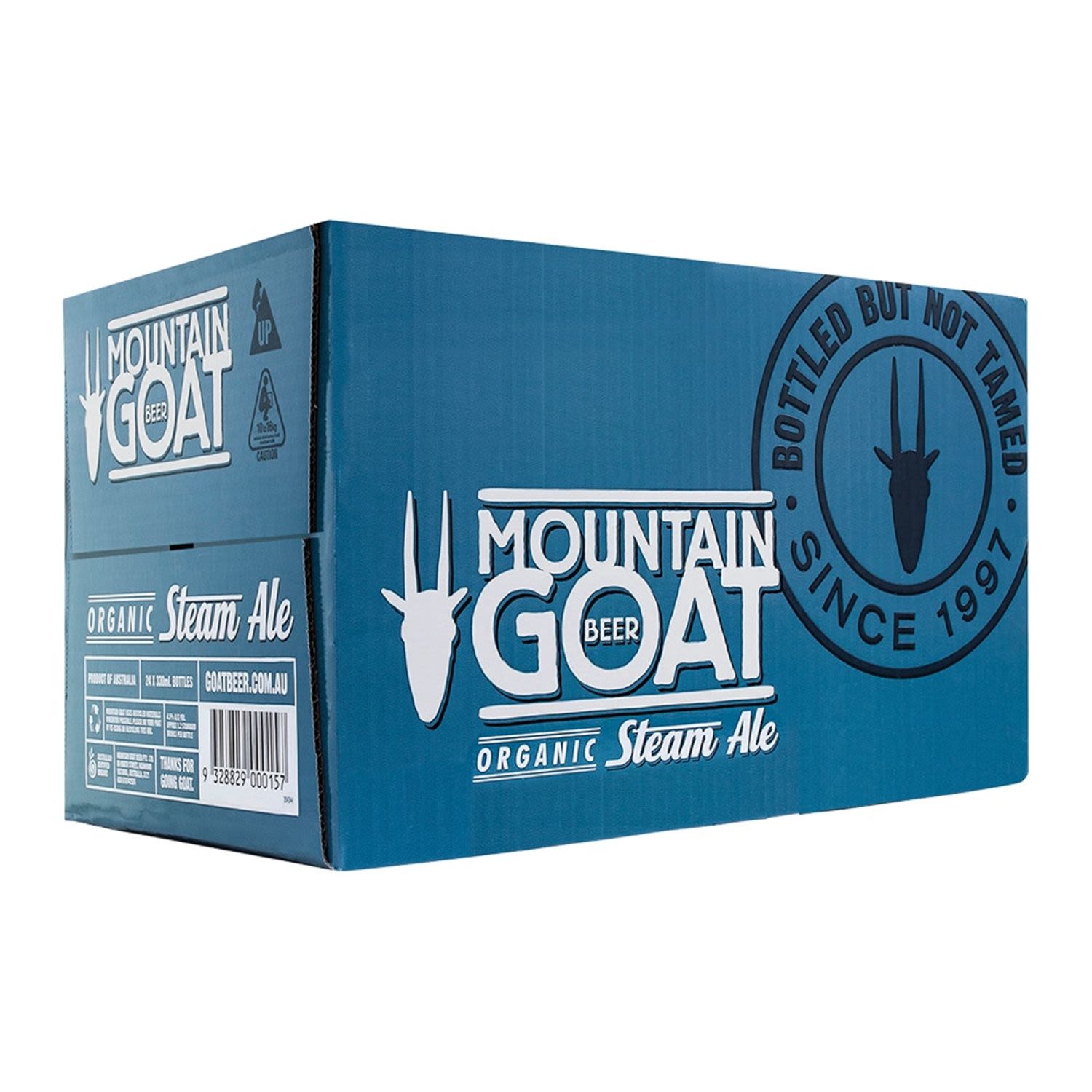 Mountain Goat Organic Steam Ale 330mL 24 Pack