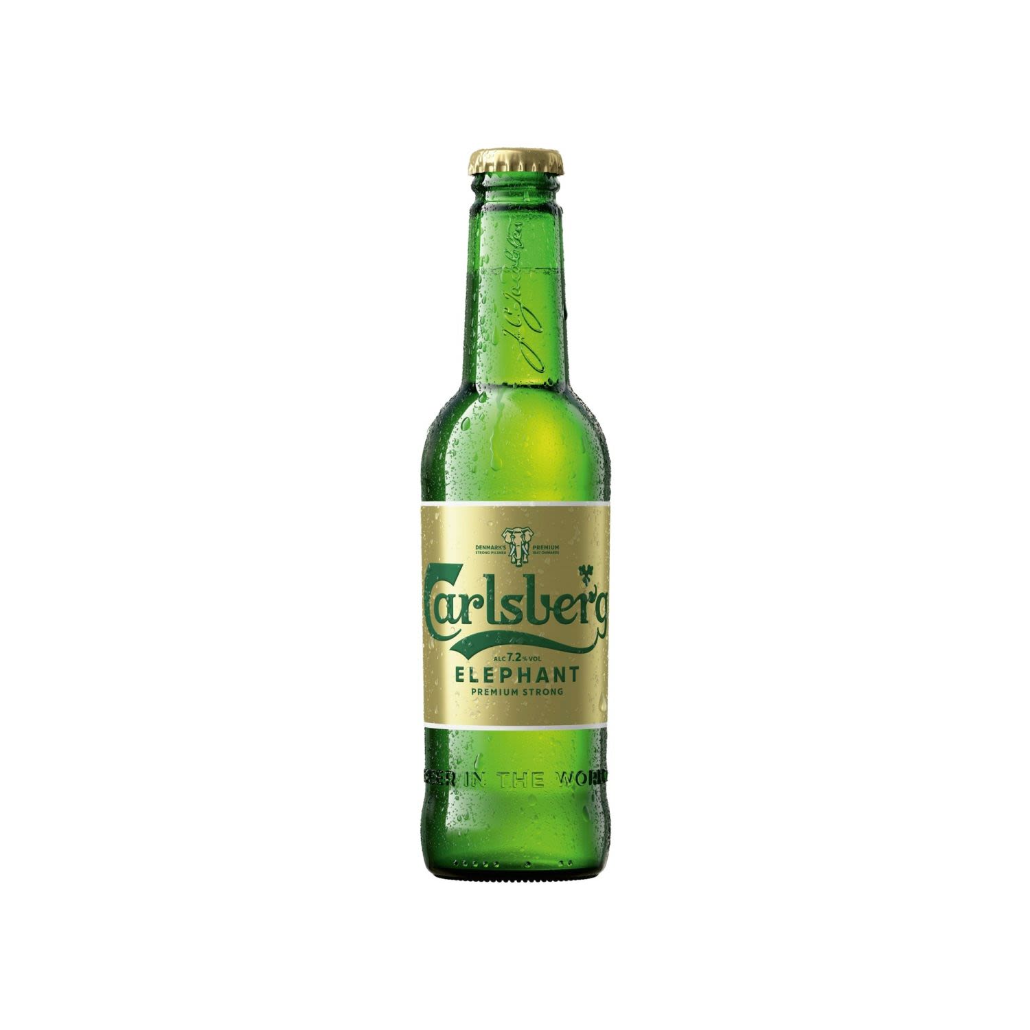 Carlsberg Elephant offers adventurous beer drinkers a unique and unforgettable taste experience. Pale gold in colour, Elephant is rich in malty character with a hint of caramel, balanced by a satisfyingly dry bitterness.<br /> <br />Alcohol Volume: 7.20%<br /><br />Pack Format: Bottle<br /><br />Standard Drinks: 1.9</br /><br />Pack Type: Bottle<br /><br />Country of Origin: Denmark<br />