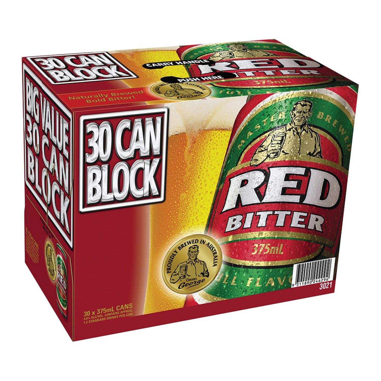 Red Bitter Can 375mL 30 Pack