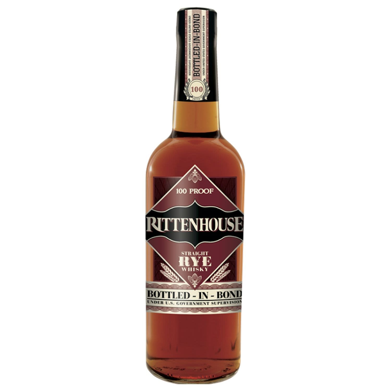 Rittenhouse Bottled In Bond Straight Rye Whisky 700mL