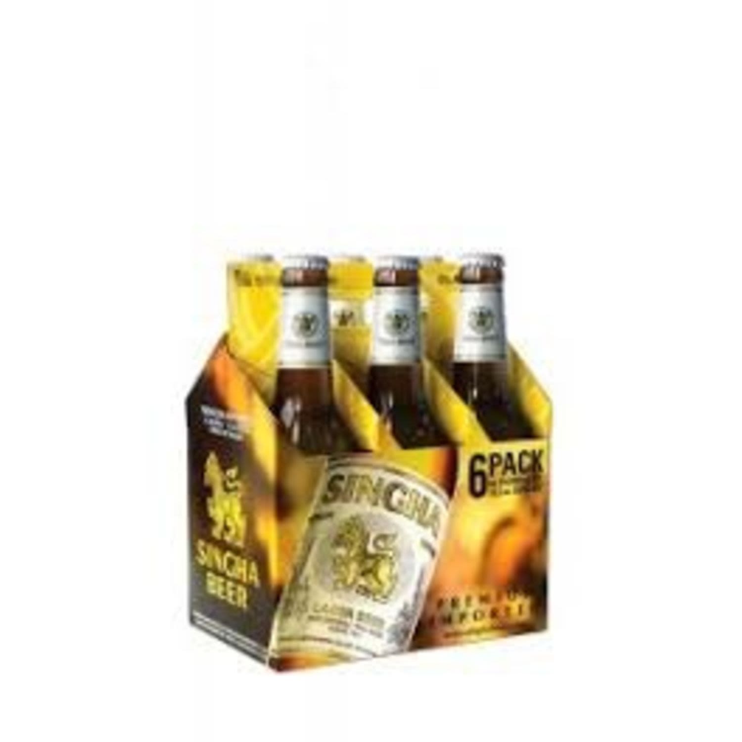 Singha Lager Bottle 330mL 6 Pack