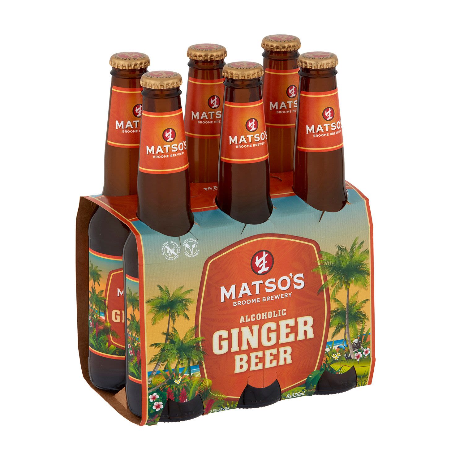 Matso's Ginger Beer Bottle 330mL 6 Pack