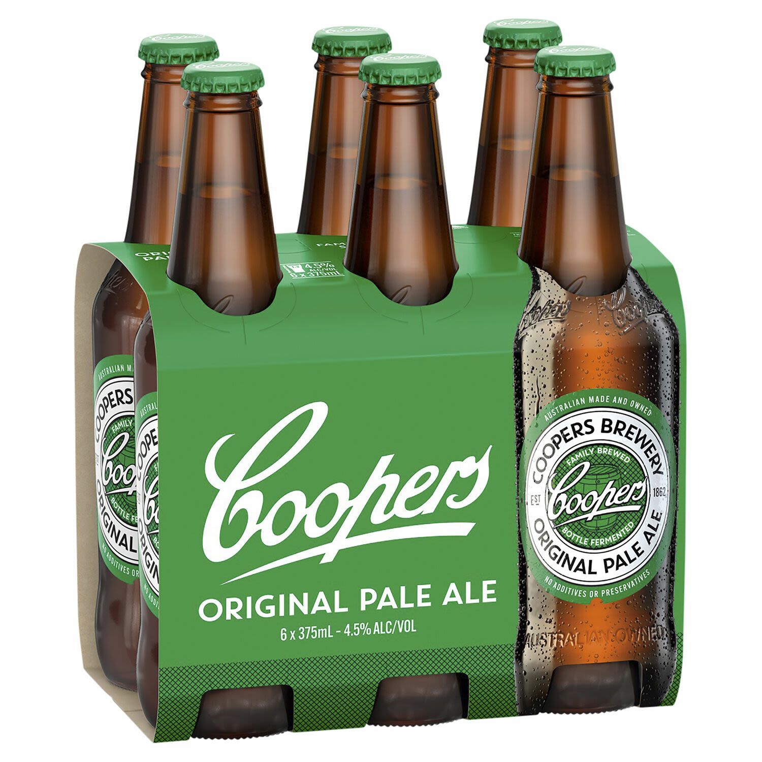 Coopers Pale Ale Bottle 375mL 6 Pack