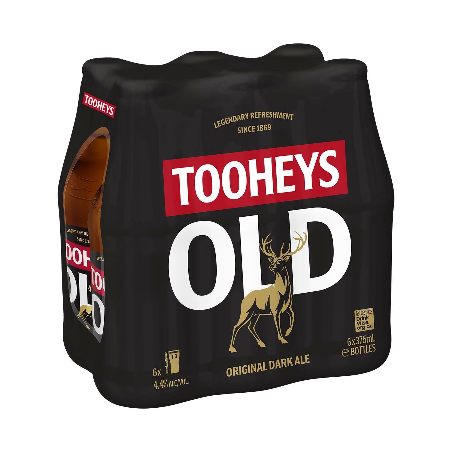 Tooheys Old Dark Bottle 375mL 6 Pack