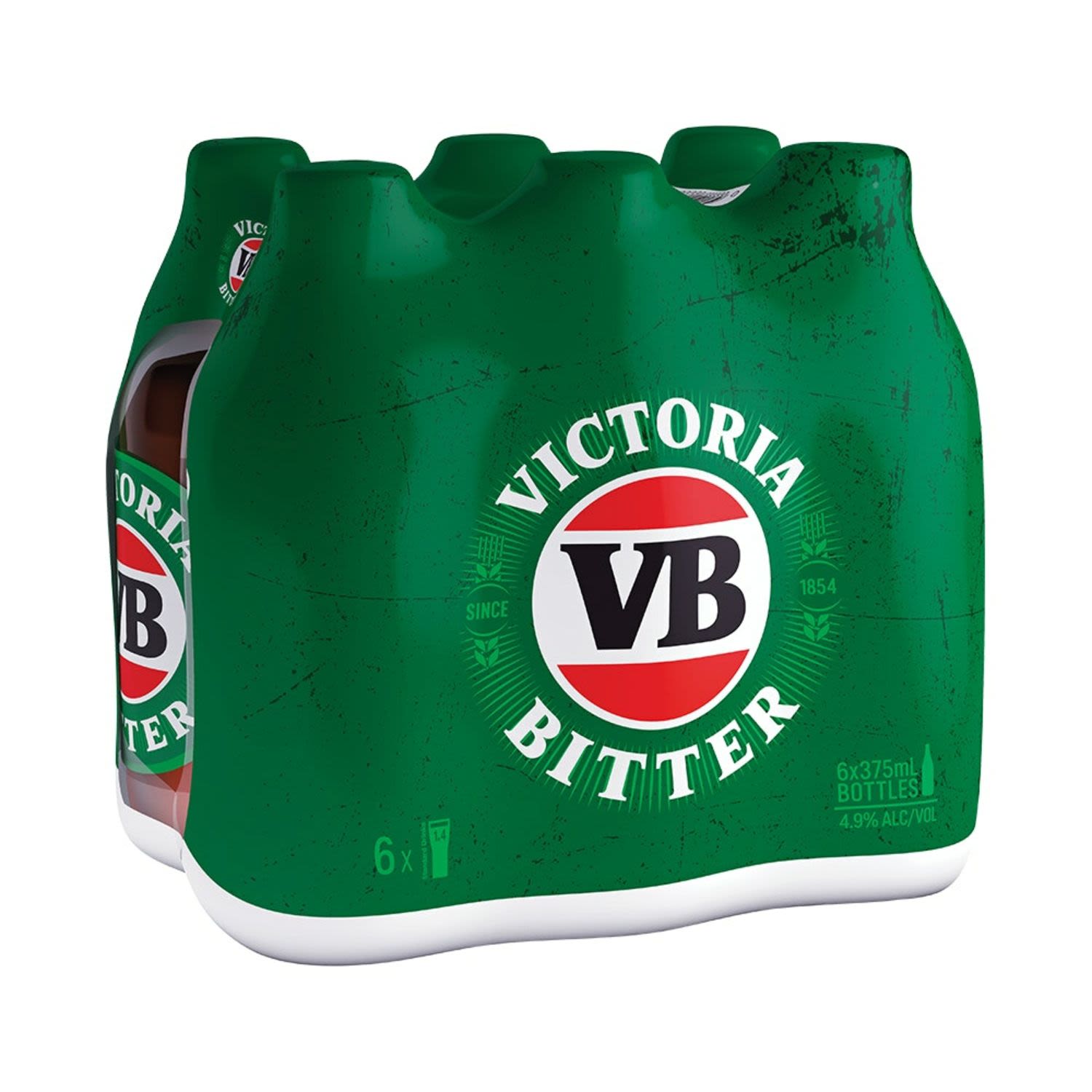 Victoria Bitter Bottle 375mL 6 Pack