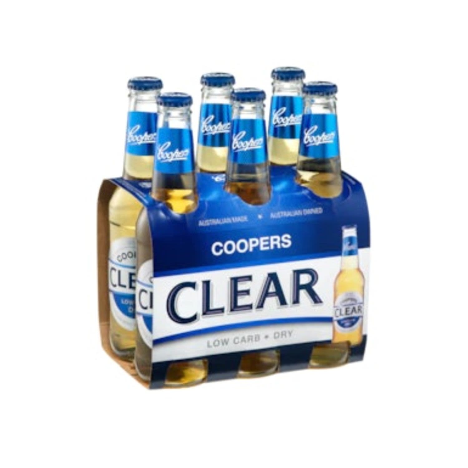 Coopers Clear Low Carb Bottle 355mL 6 Pack