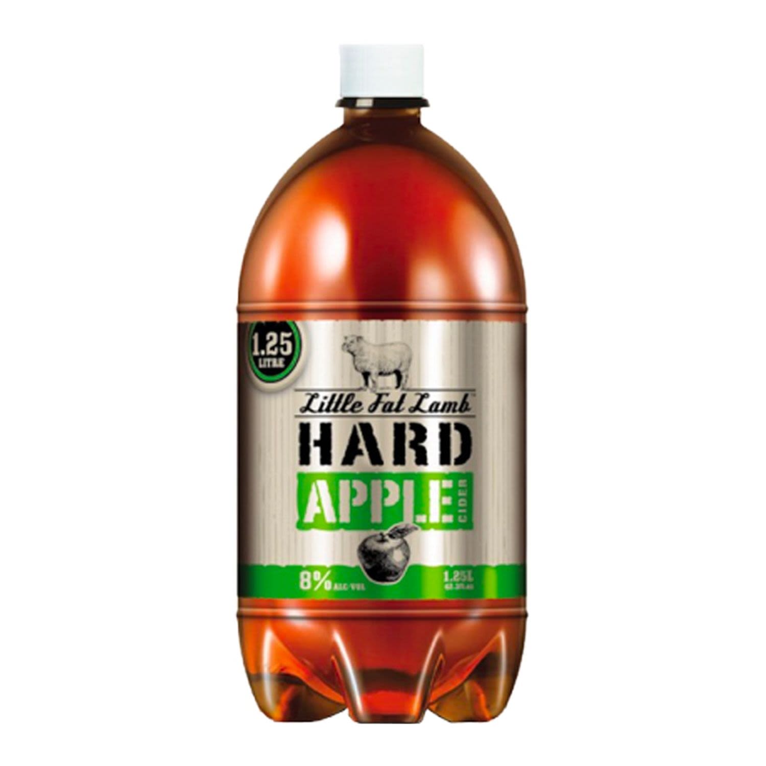 Little Fat Lamb Hard Apple Cider 1.25L<br /> <br />Alcohol Volume: 8.00%<br /><br />Pack Format: Bottle<br /><br />Standard Drinks: 7.9</br /><br />Pack Type: Bottle<br /><br />Country of Origin: Australia<br />