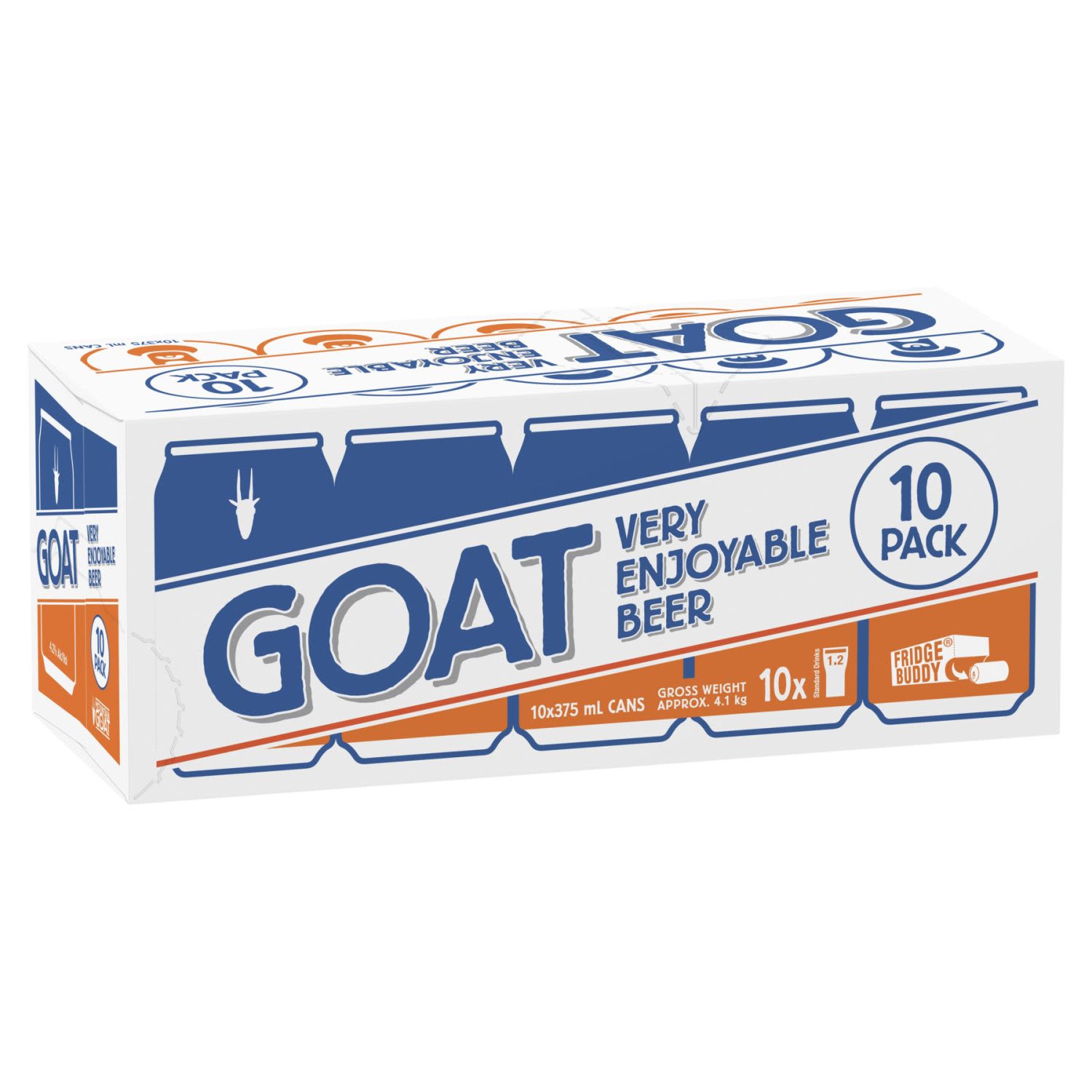 Goat Lager Beer4.2% Can 375mL 10 Pack