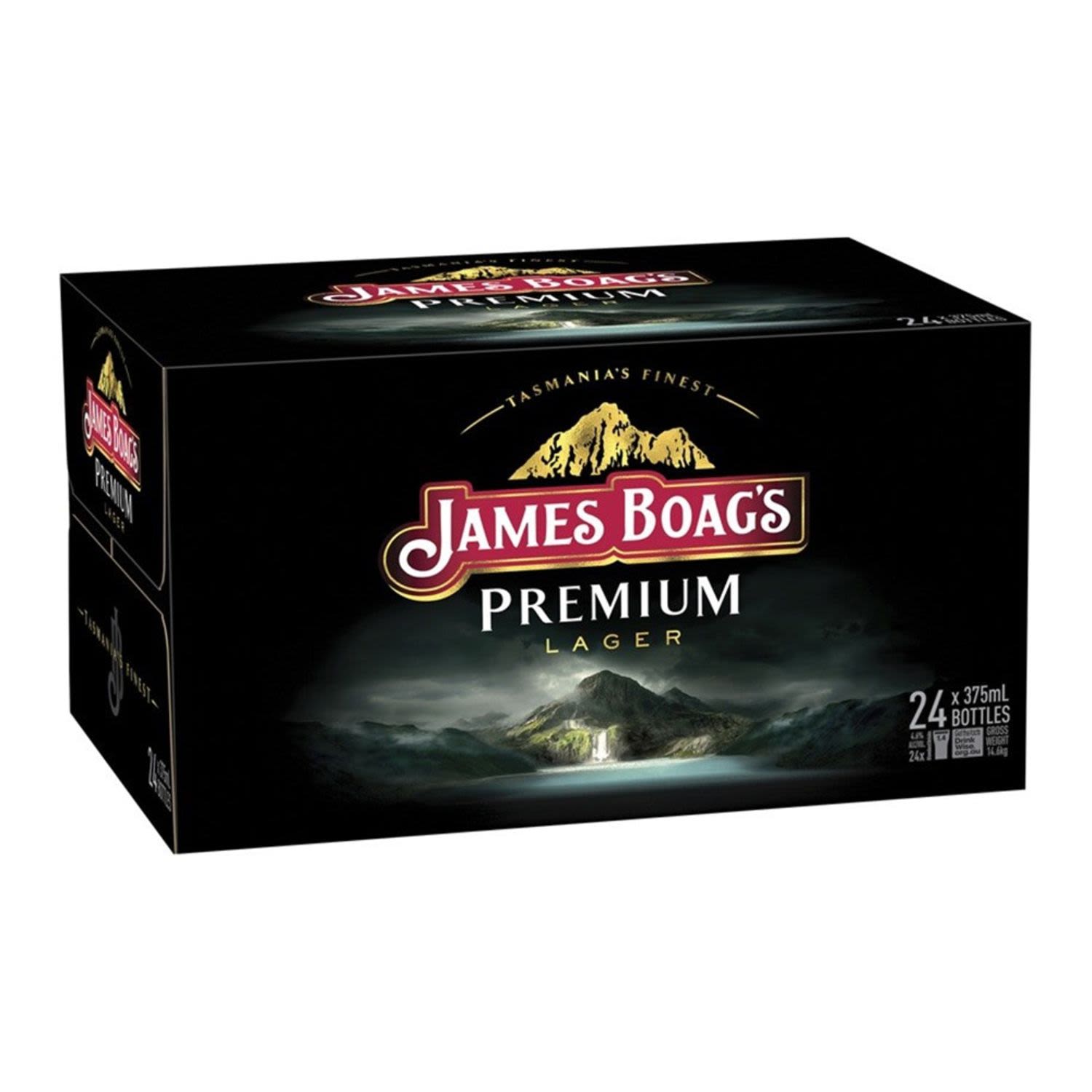 James Boag's Premium Lager Bottle 375mL 24 Pack