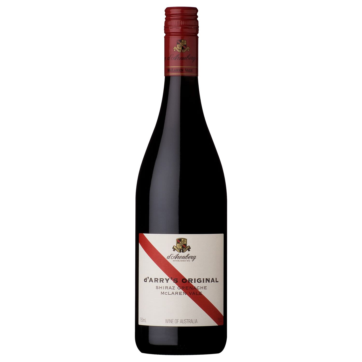 d'Arenberg d'Arrys Original Shiraz Grenache 750mL Bottle